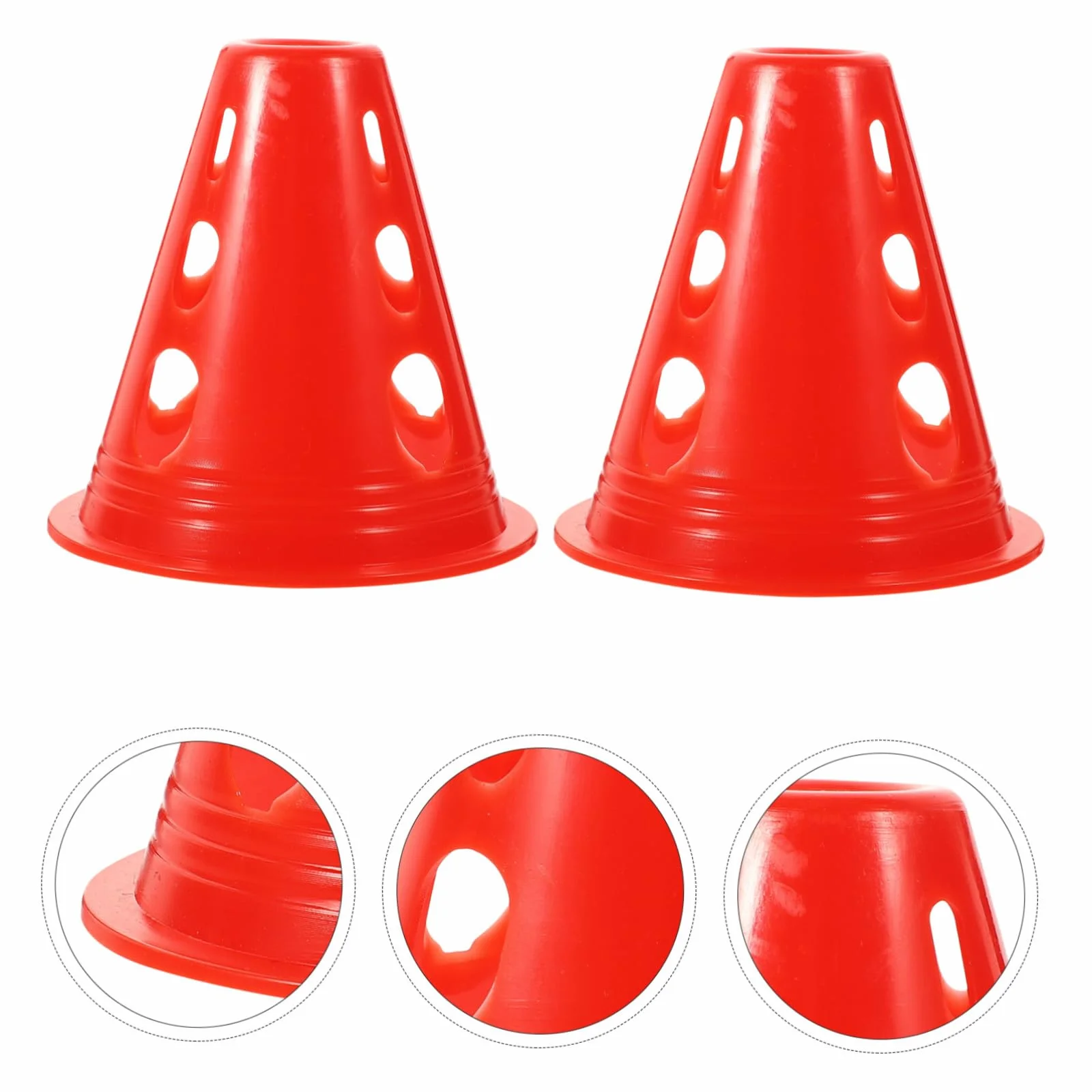 Mini Cônes d'Agilité Plastique Colorés pour Patinage à Roulettes - Lot de 20