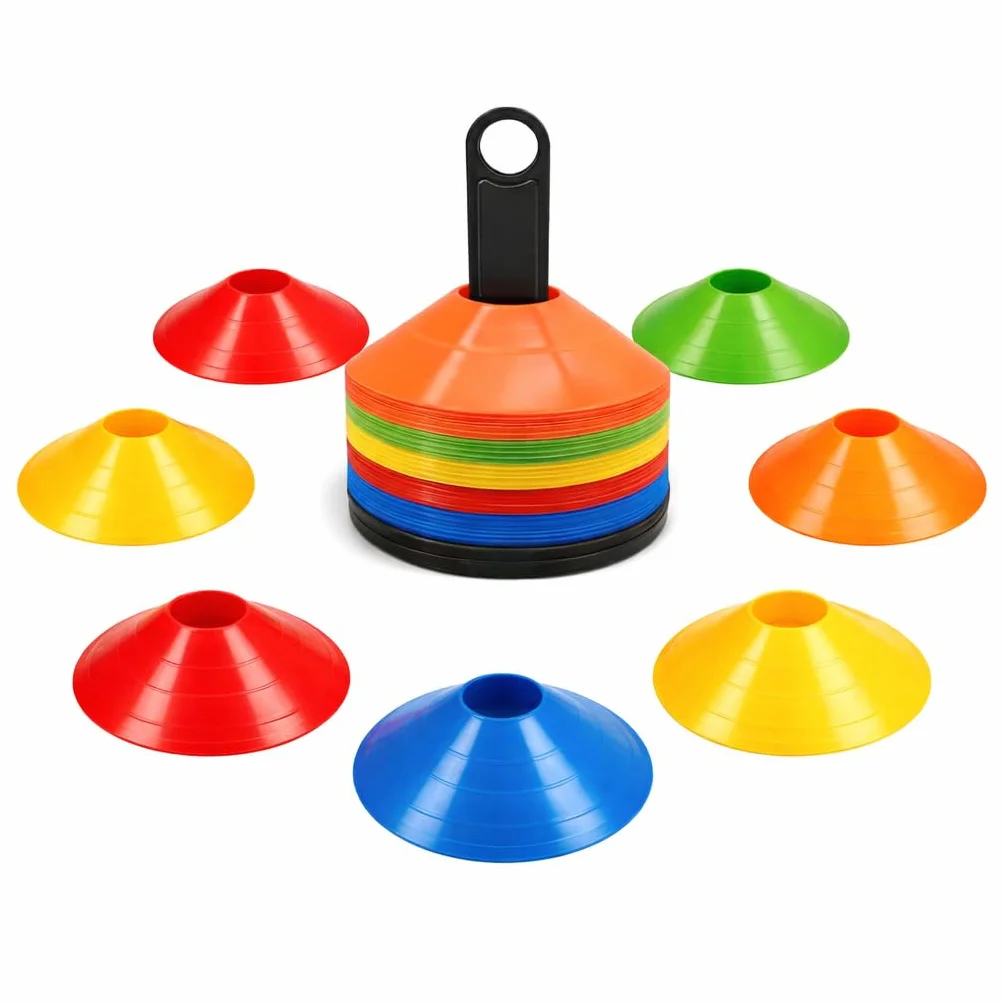 Cônes de marquage Slalom pour football, athlétisme - Accessoires d'entraînement