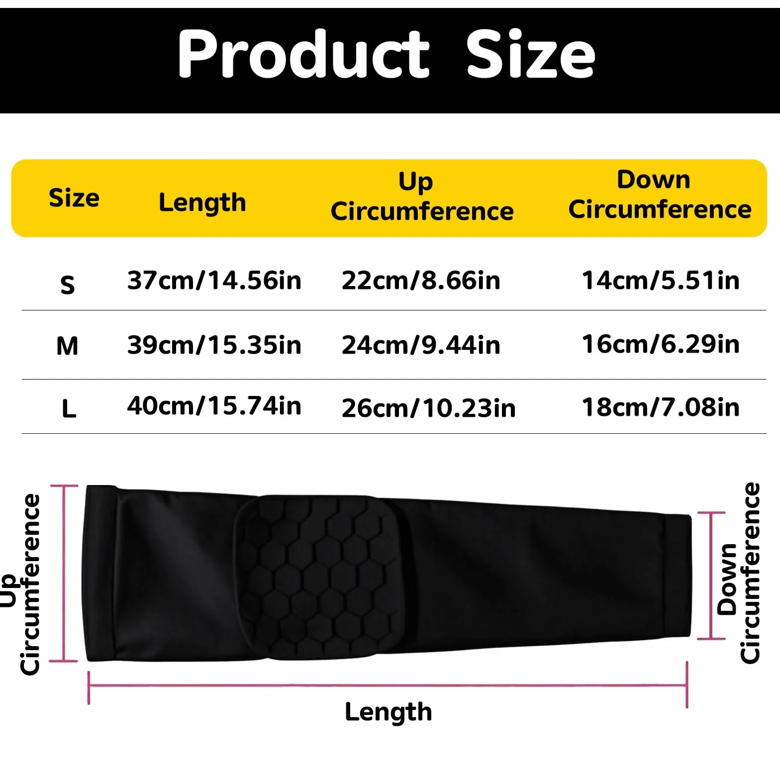 Coudiere Rembourré Manchon de Compression Bras Antidérapant Sport Protections Volleyball Football Basketball Handball 1Pair