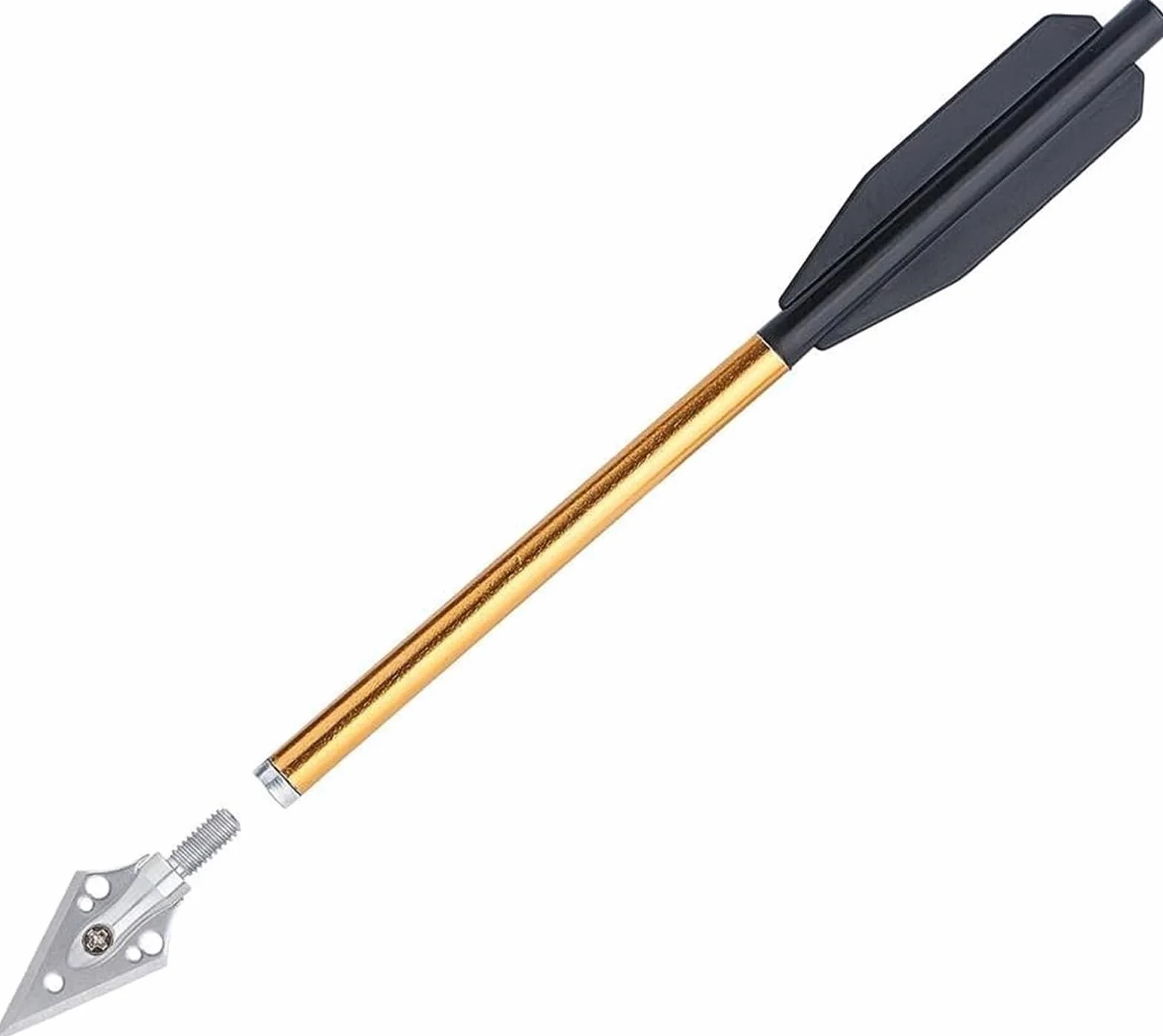 Flèches d'arbalète en Aluminium 6,3 Pouces Paquet de 24 pour Tir à la Cible et Chasse