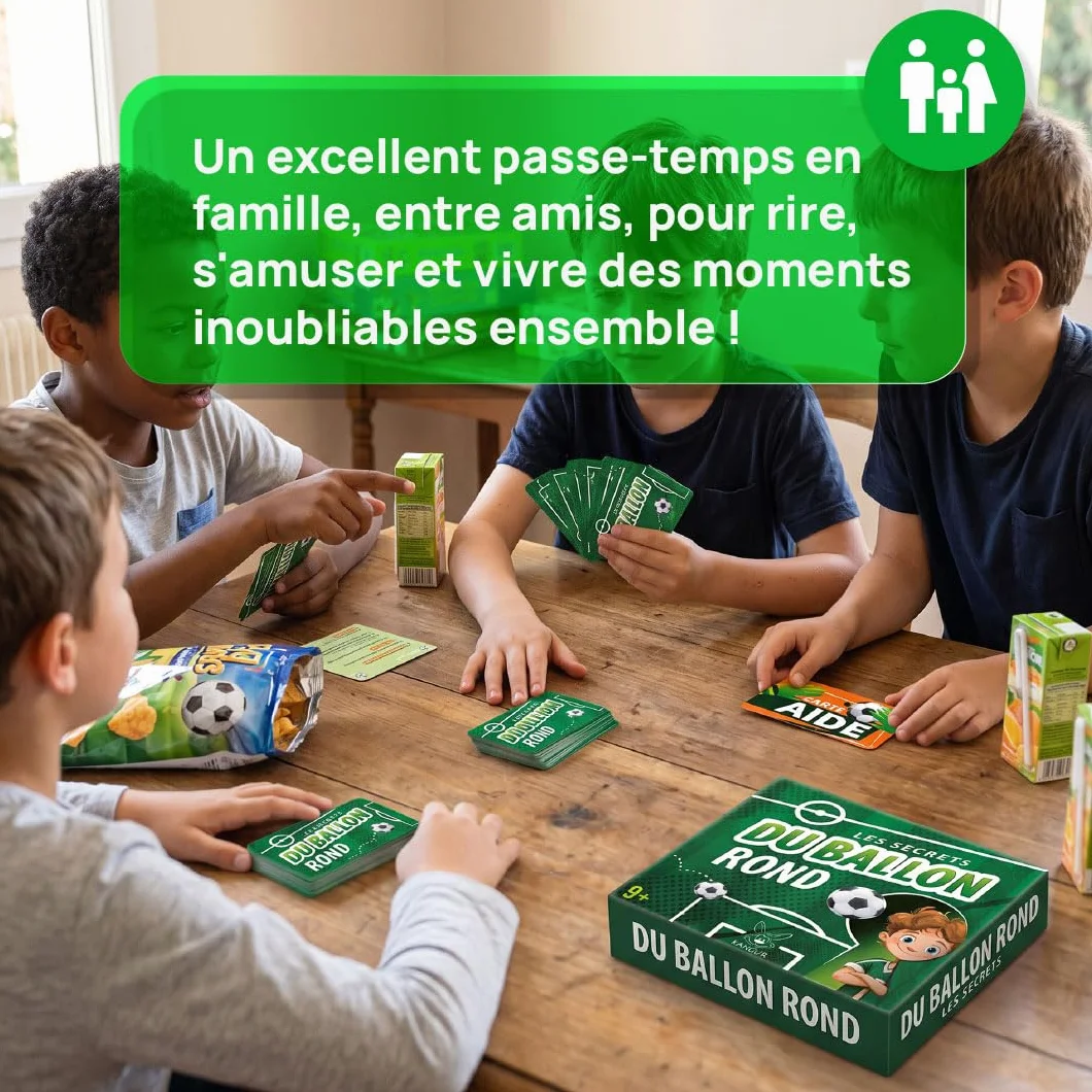 KANGUR Jeu de Carte Enfant Football - Jouet pour Garçon dès 9 Ans