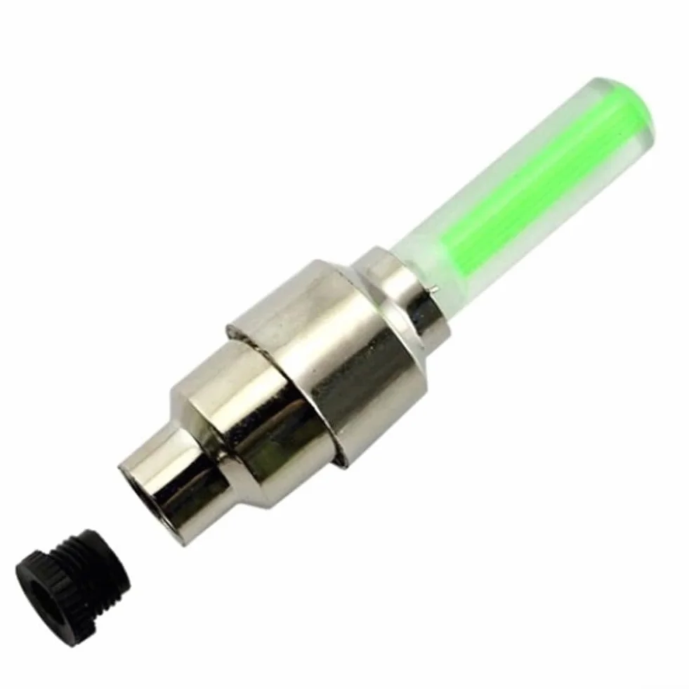 Lampes LED détecteur de mouvement tige valve vélo 16g 4 couleurs lot de 10
