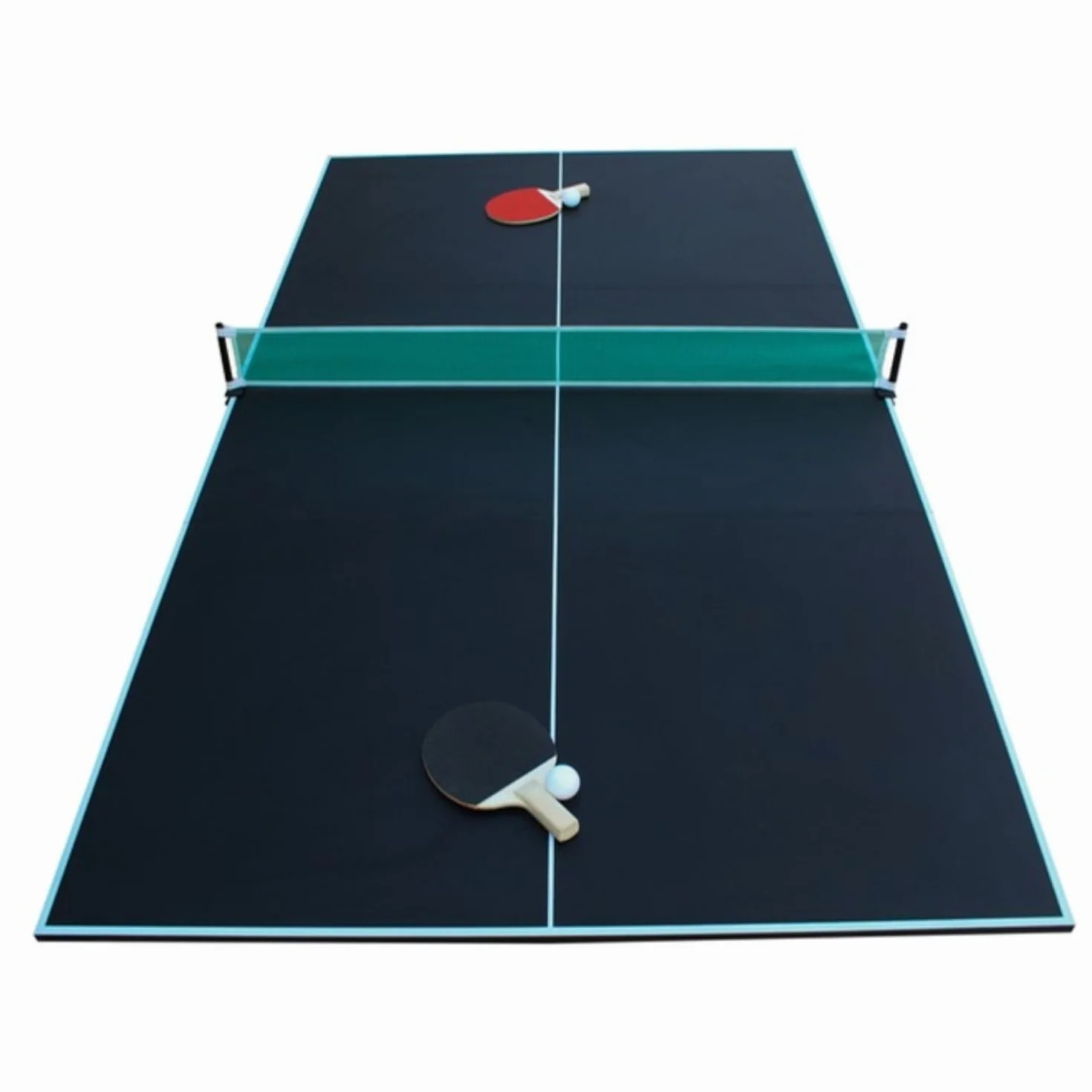 SOKKER Plateau de Ping-Pong Pliable 3 Panneaux 208 x 112 cm avec Filet Raquettes Balles