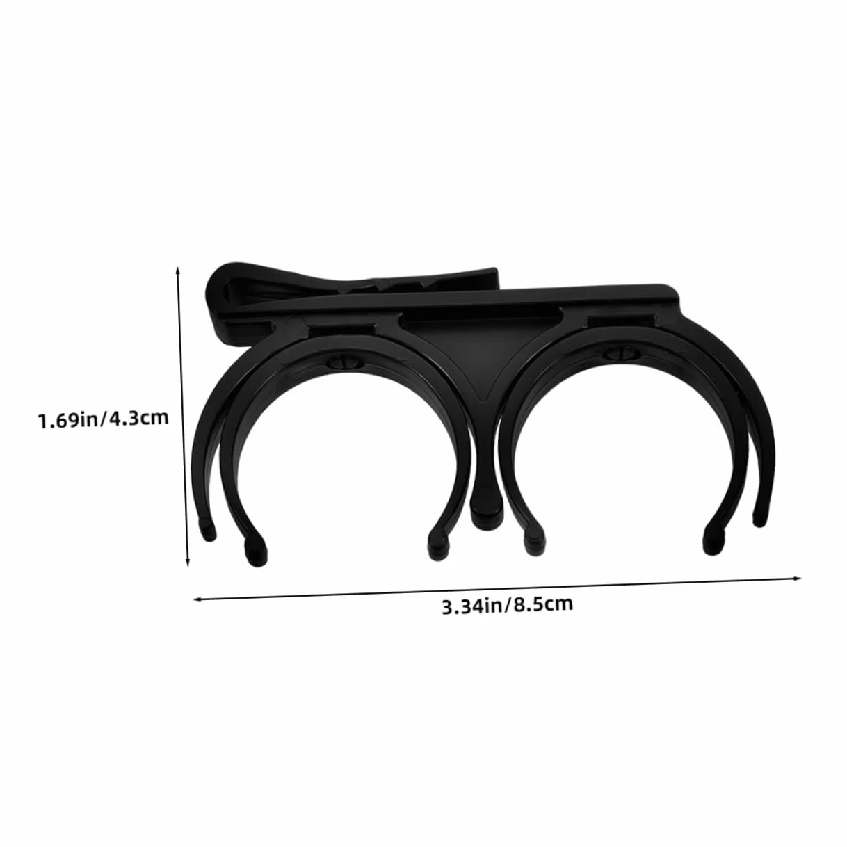 Porte-balles de Golf Rotatif Pliable en Plastique Noir Lot de 5 Clips Doubles
