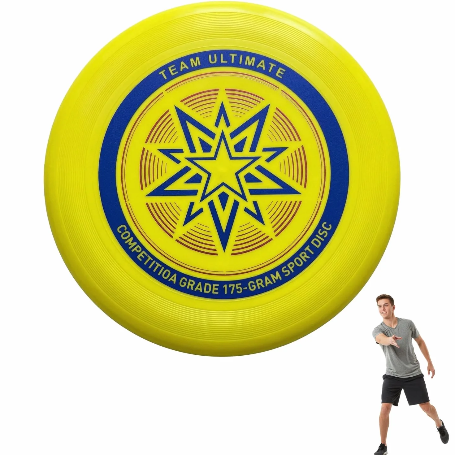 Eurodisc 175g Ultimate Frisbee Disque Sportif de Lancer Professionnel