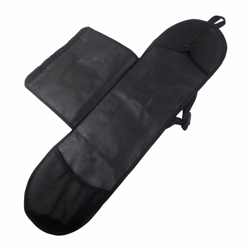 Sac à Dos Imperméable pour Skateboard avec Bretelles Réglables, Noir