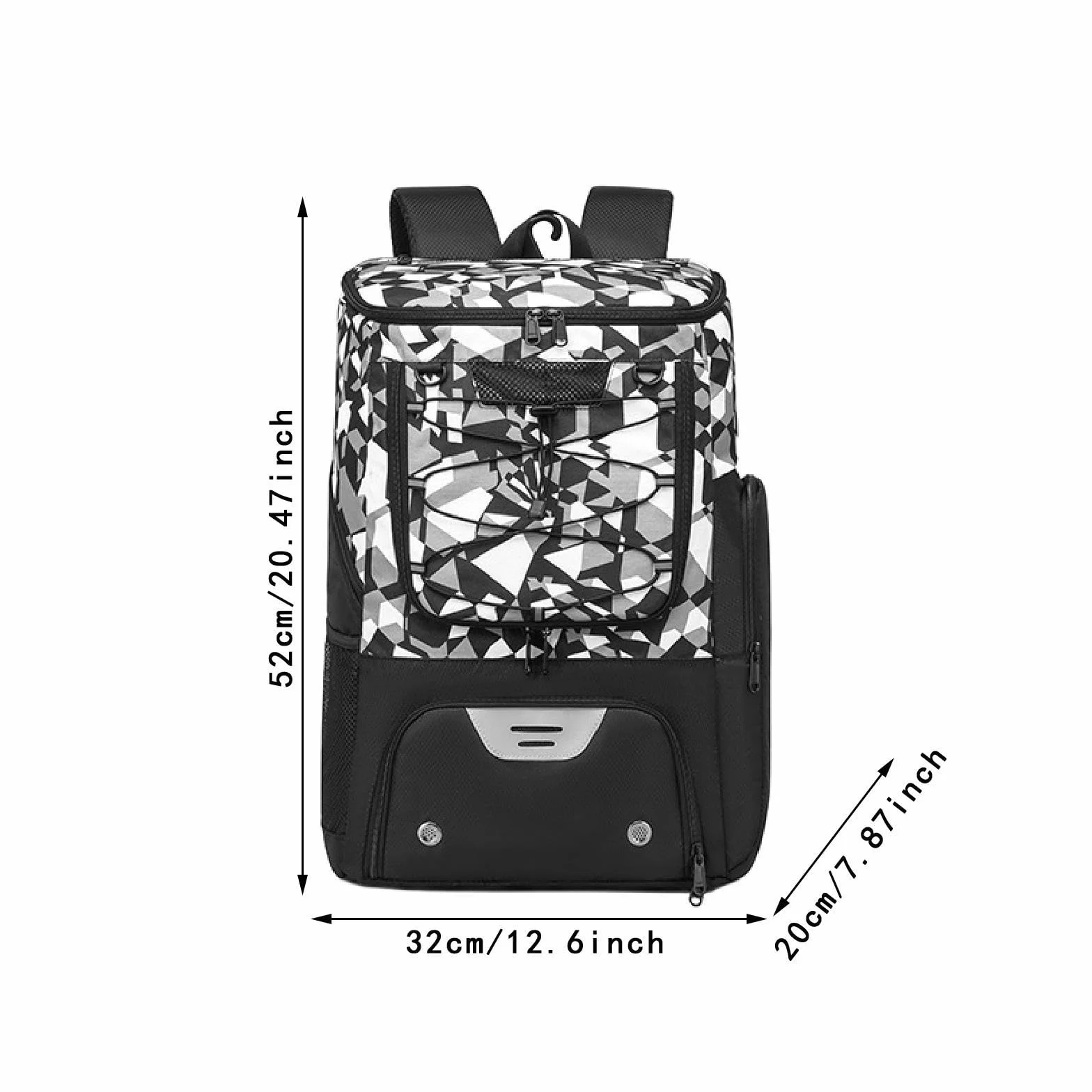 Sac à Dos de Basket-Ball avec Compartiment à Chaussures, Réfléchissant, Respirant, Porte-Ballon