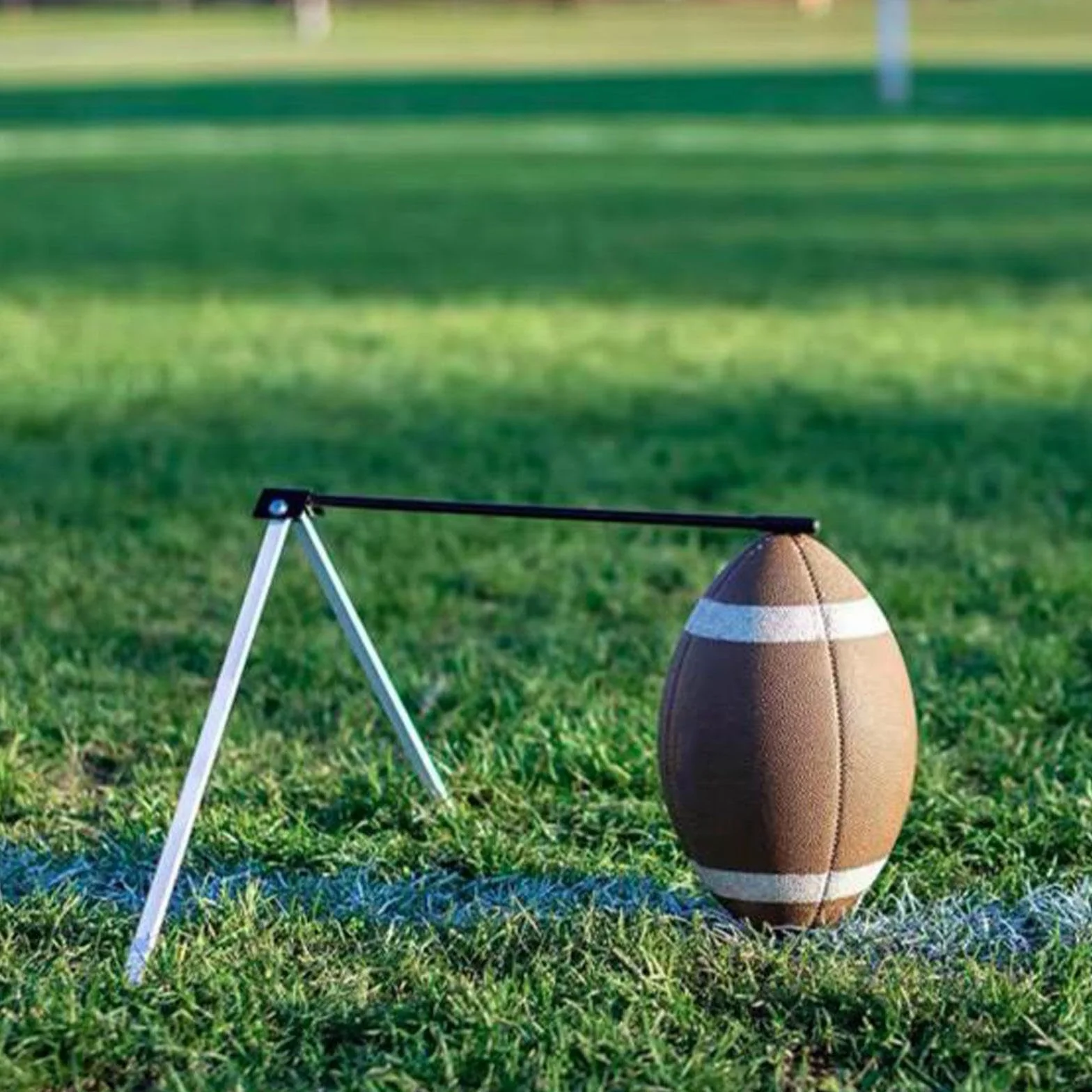 Oshhni Football Kicking Tee Adjustable Metal Flexible Field Holder for Men Women Kids