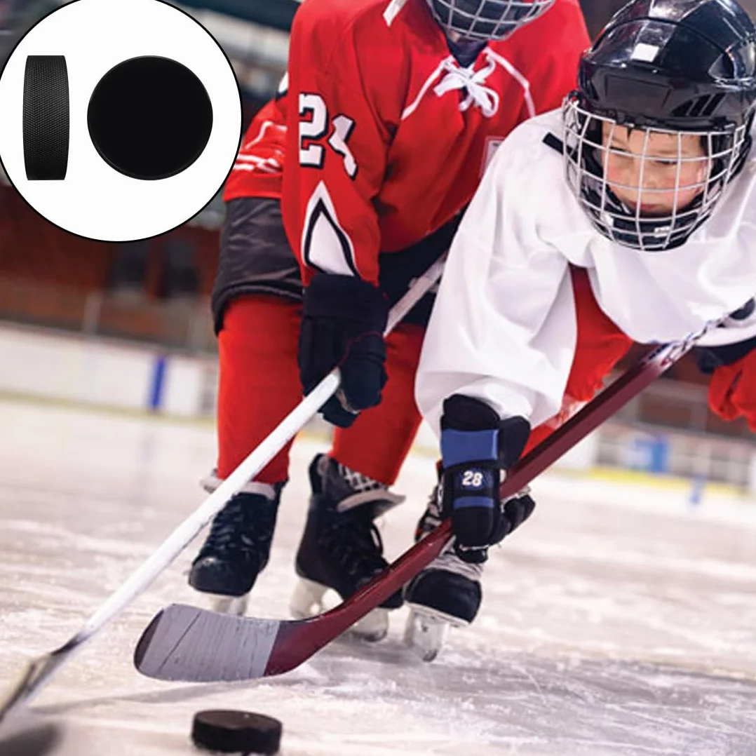 Palets d'exercice de hockey en caoutchouc 3 PC pour hockey sur glace