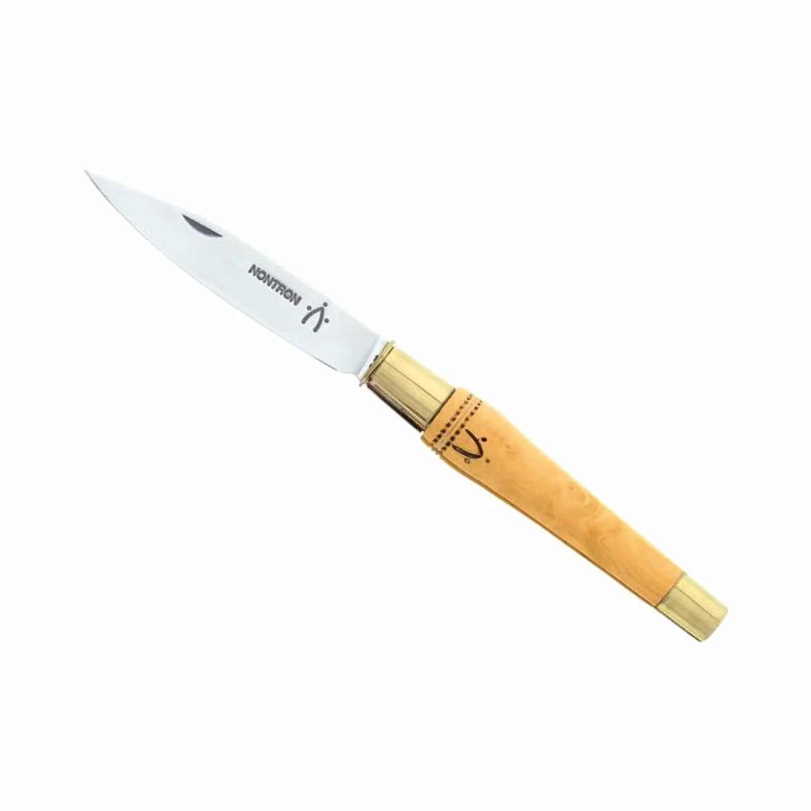 Couteau de Poche Nontron N° 25 Manche Double Virole en buis 11.5 cm