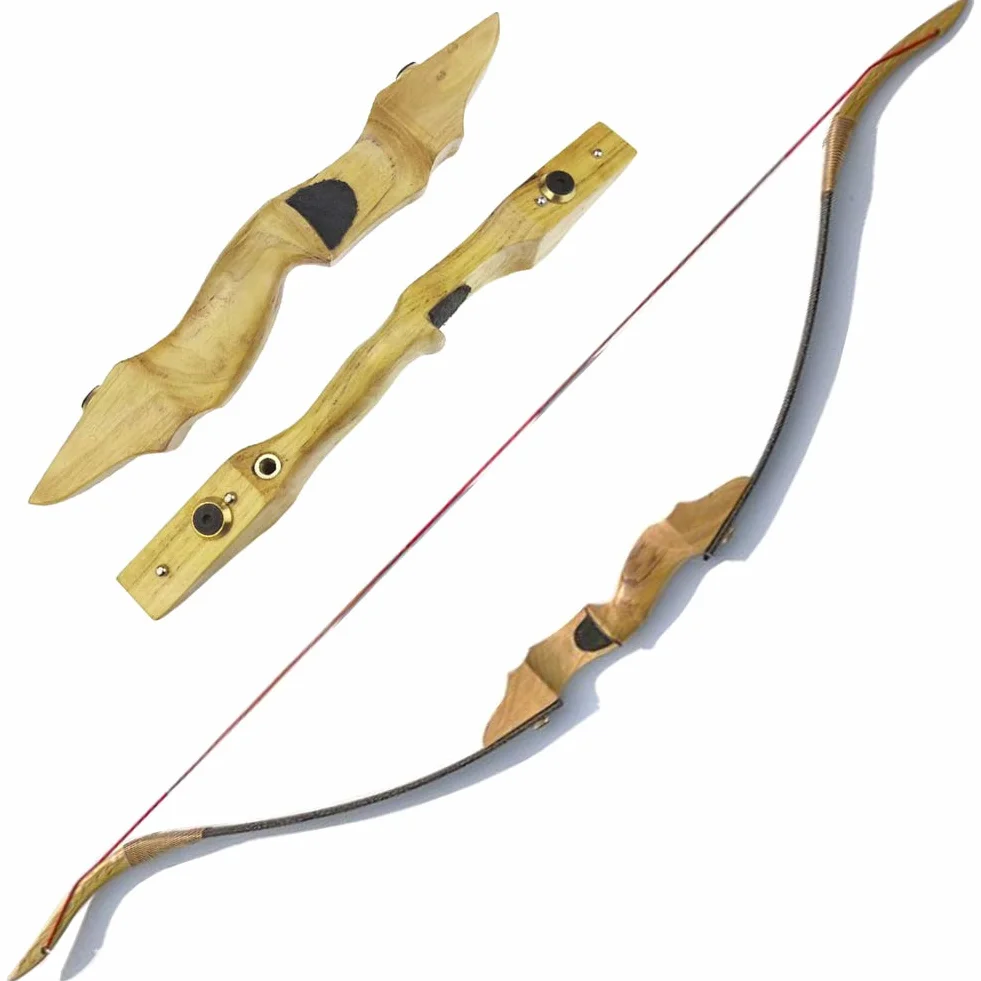 Arc Longbow Traditionnel à la Main 30-40 lbs Arc Recurve Chasse Mongole