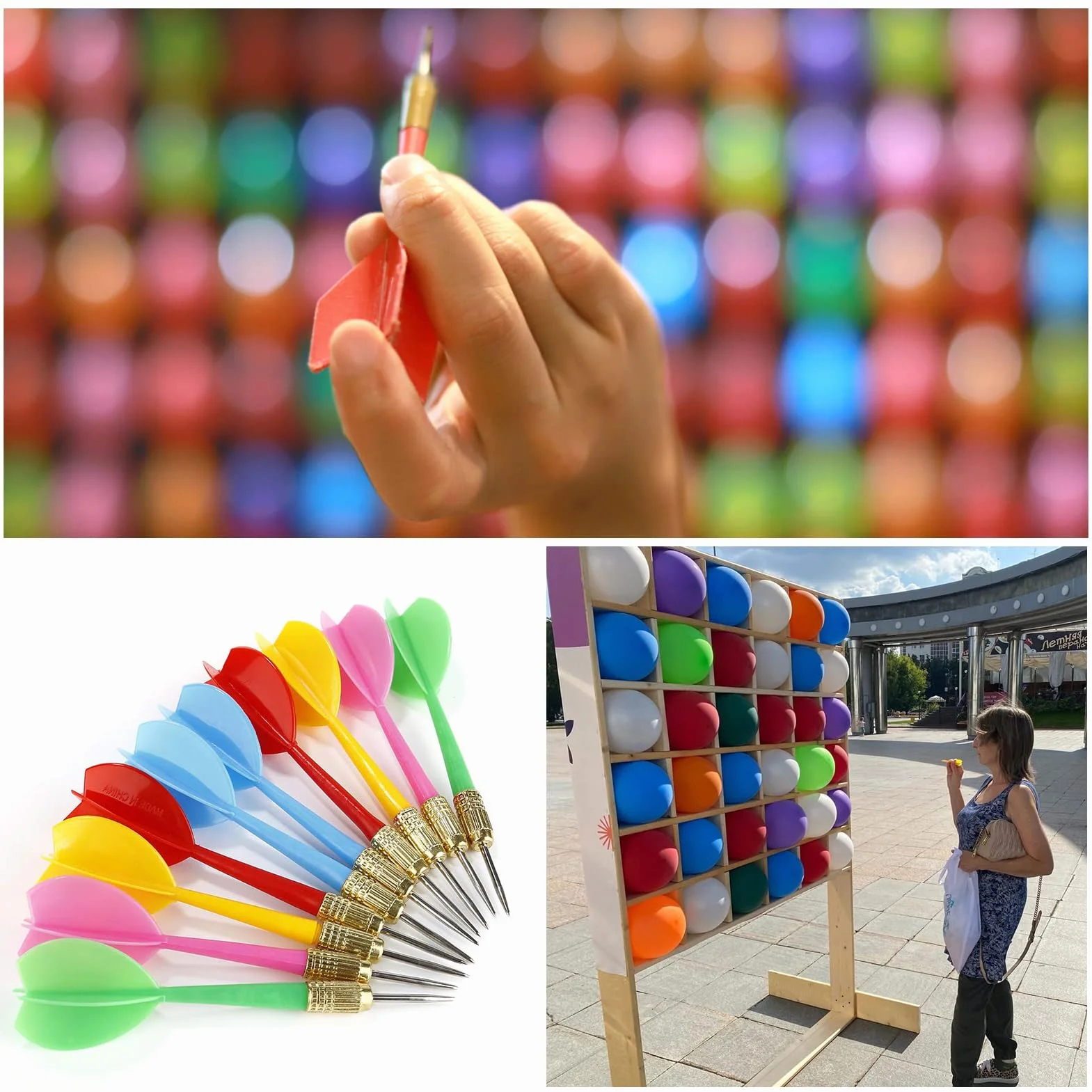 Fléchettes en Plastique - Paquet de 10 - Fléchettes d'Intérieur pour Maison