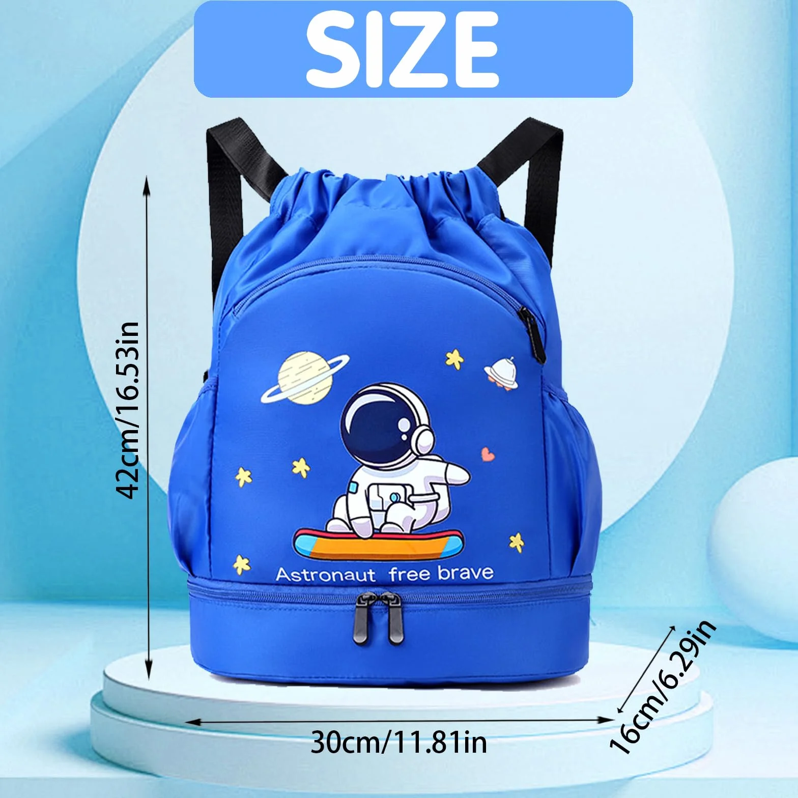 YOUYIKE Sac à dos de sport imperméable pour enfants avec poche intérieure