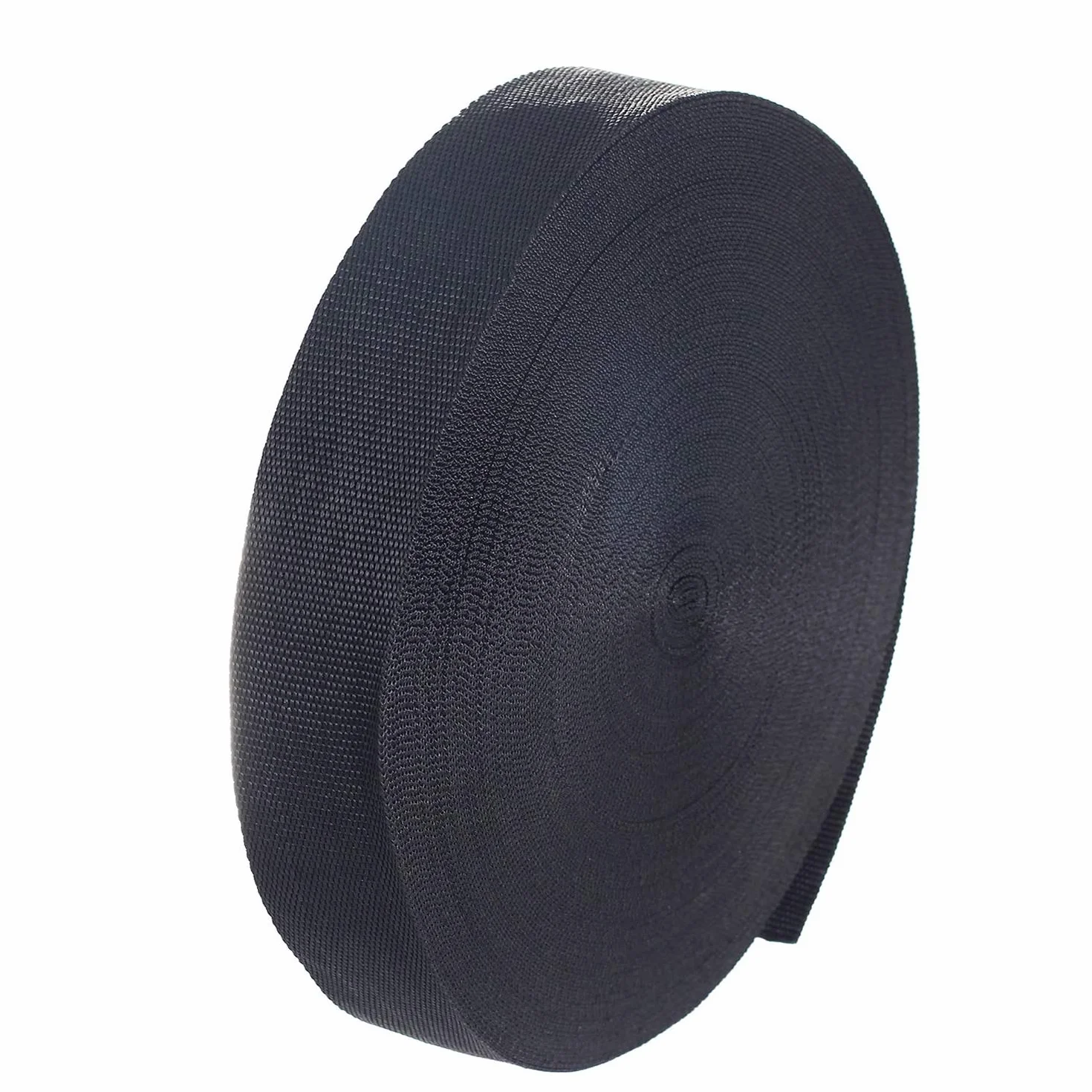 Sangle en Polypropylène 50 m x 50 mm épaisseur 1,4 mm Noir pour Sacs Sacs à Dos Élingues Harnais Bagages DIY