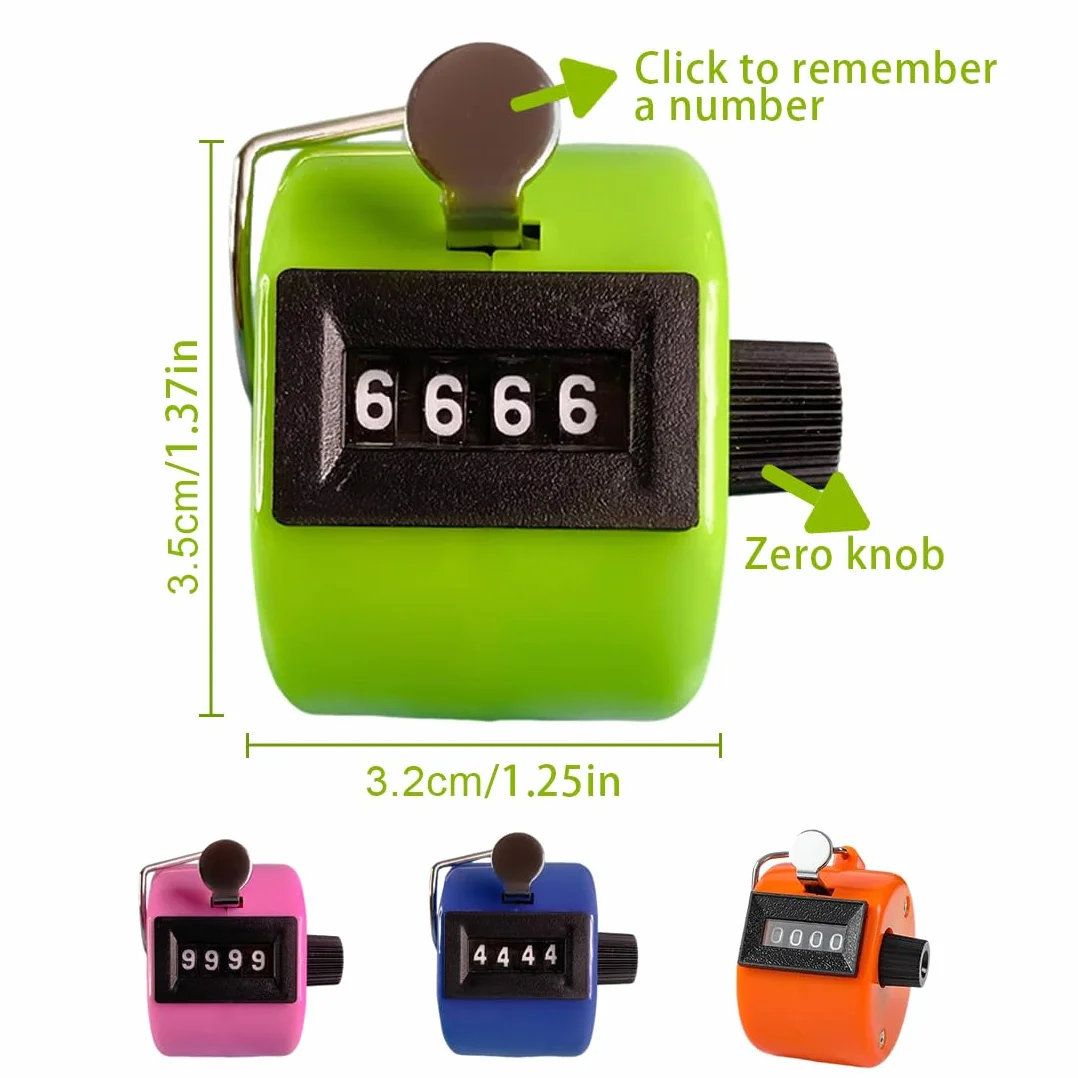 Compteur Manuel Mécanique 4 Chiffres à Cliquer - EIHI 4 Pcs
