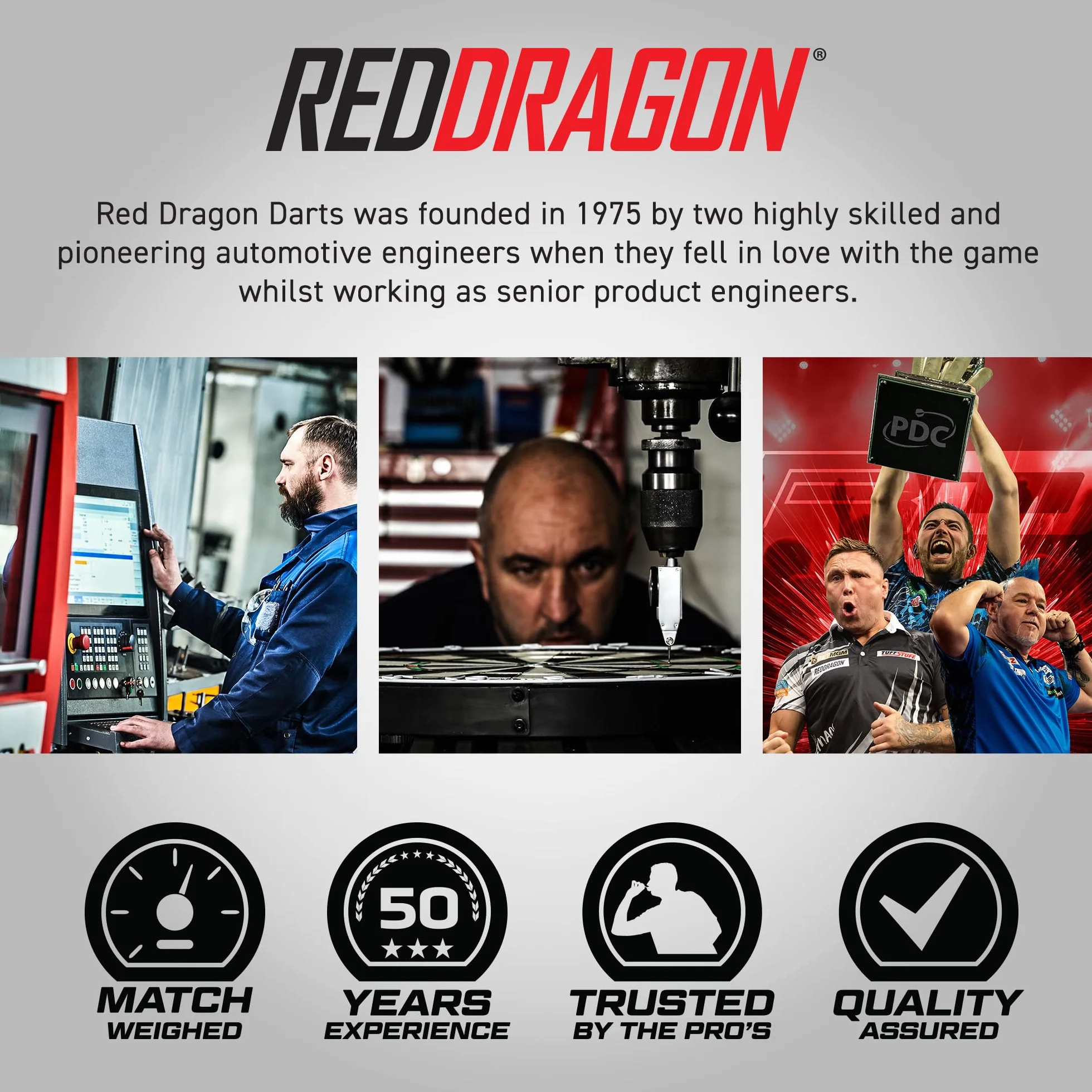 RED DRAGON Javelin Original 18 g Fléchettes Tungstène Pointe Souple