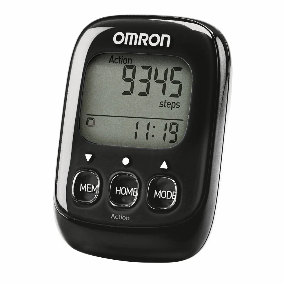 OMRON Walking Style IV Podomètre 3D Pas Distance Calories Noir