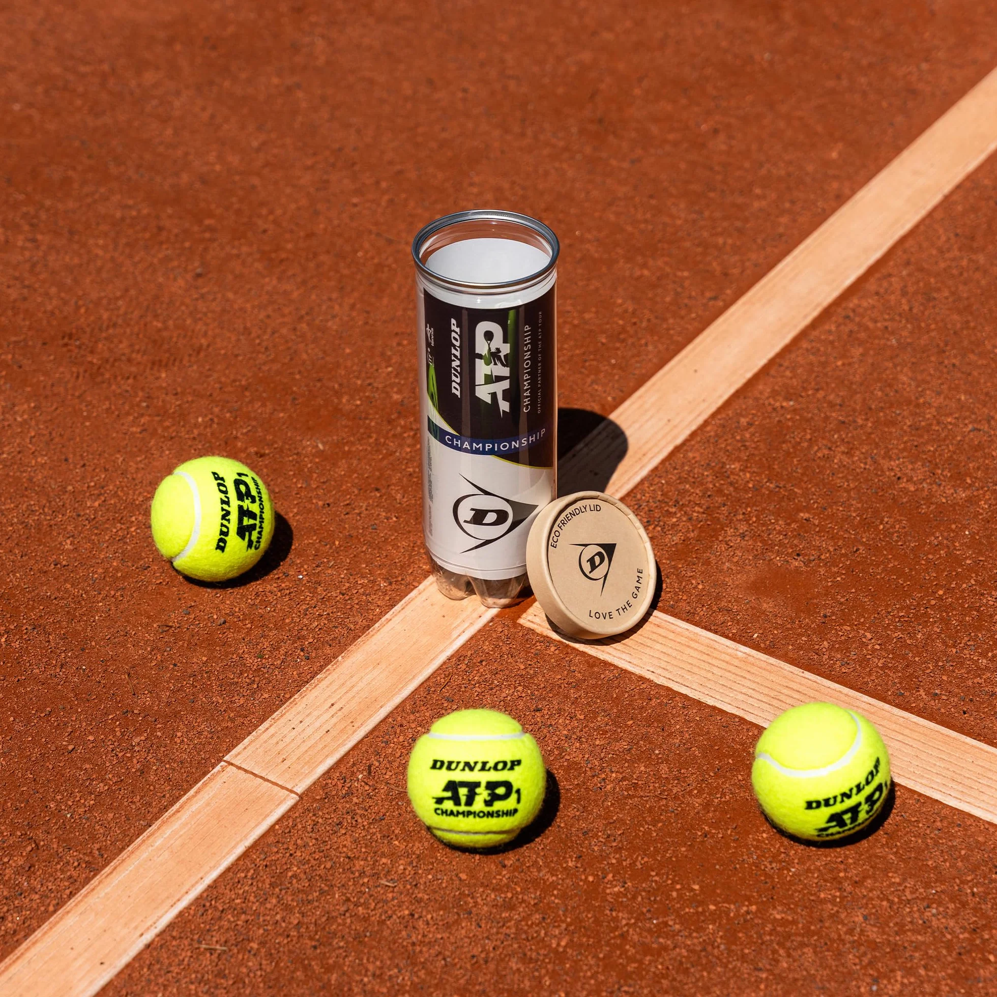 DUNLOP Balle de Tennis ATP Championship pour Sable Terrain Dur Gazon