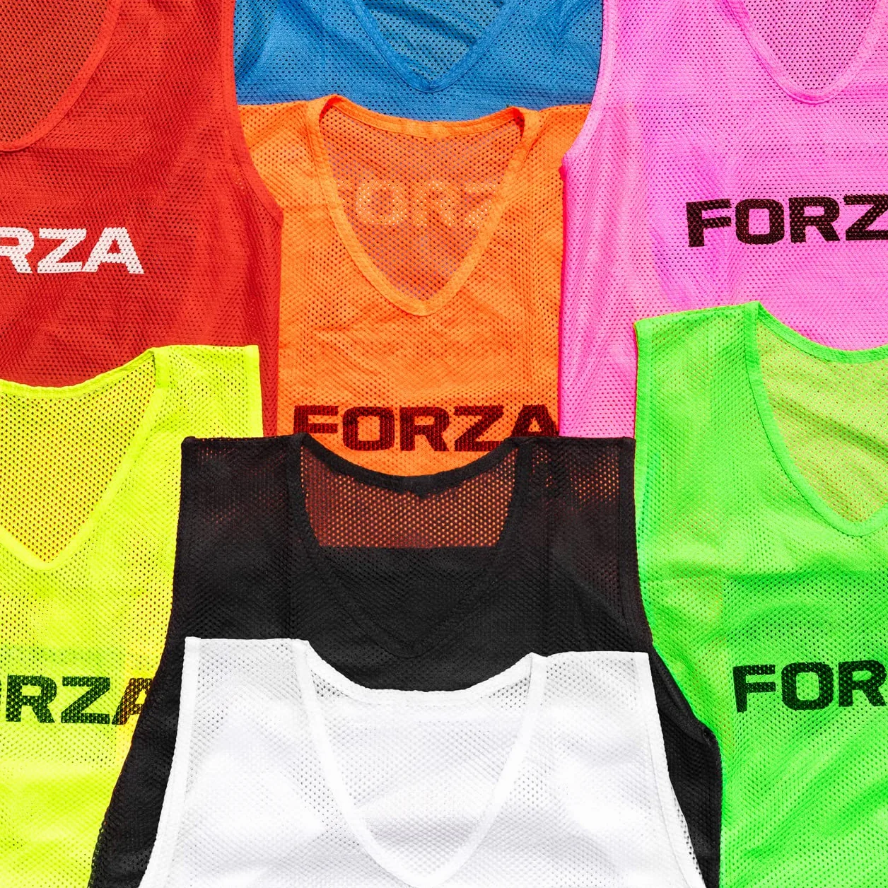 FORZA Chasubles d’Entraînement Pack de 15 | Léger, Tailles/Couleurs Multiples pour Adultes et Enfants | Football, Rugby, Hockey, Handball