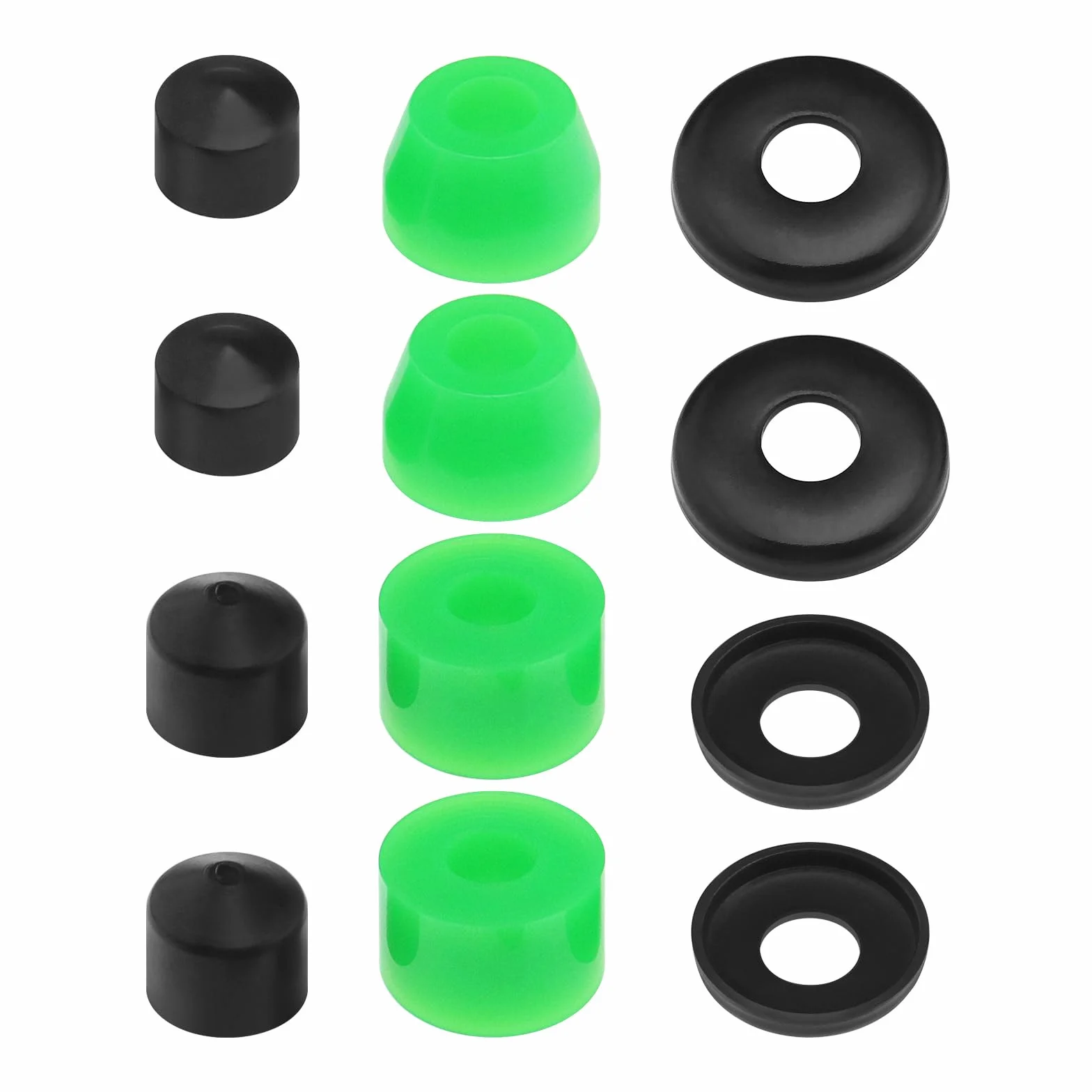 Kit de Reconstruction de 12 pièces de bagues de Camion Long 90 A en polyuréthane avec amortisseurs pour Skateboards