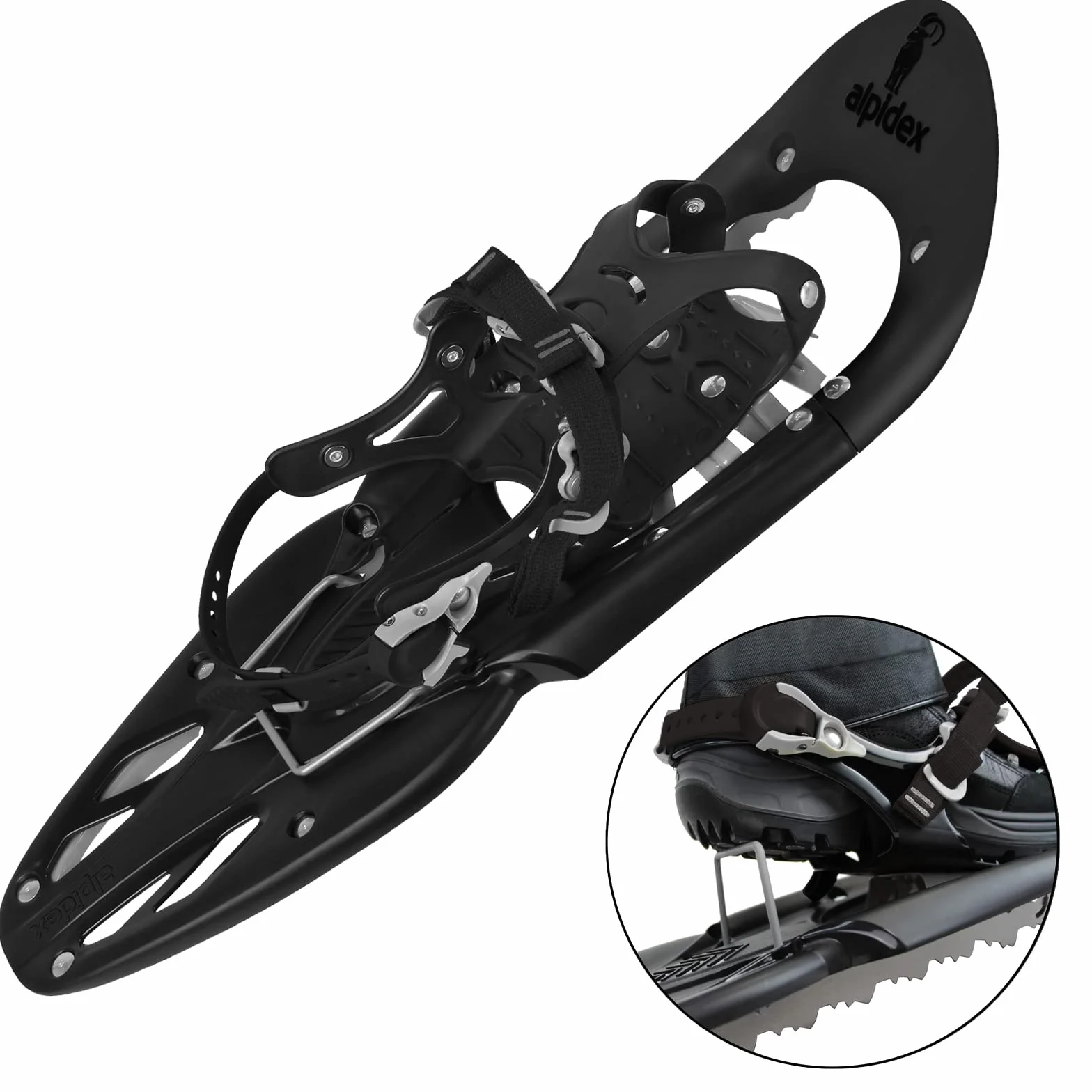 ALPIDEX Raquette Neige Adulte 38-45 Sac Transport Bâtons Telescopiques