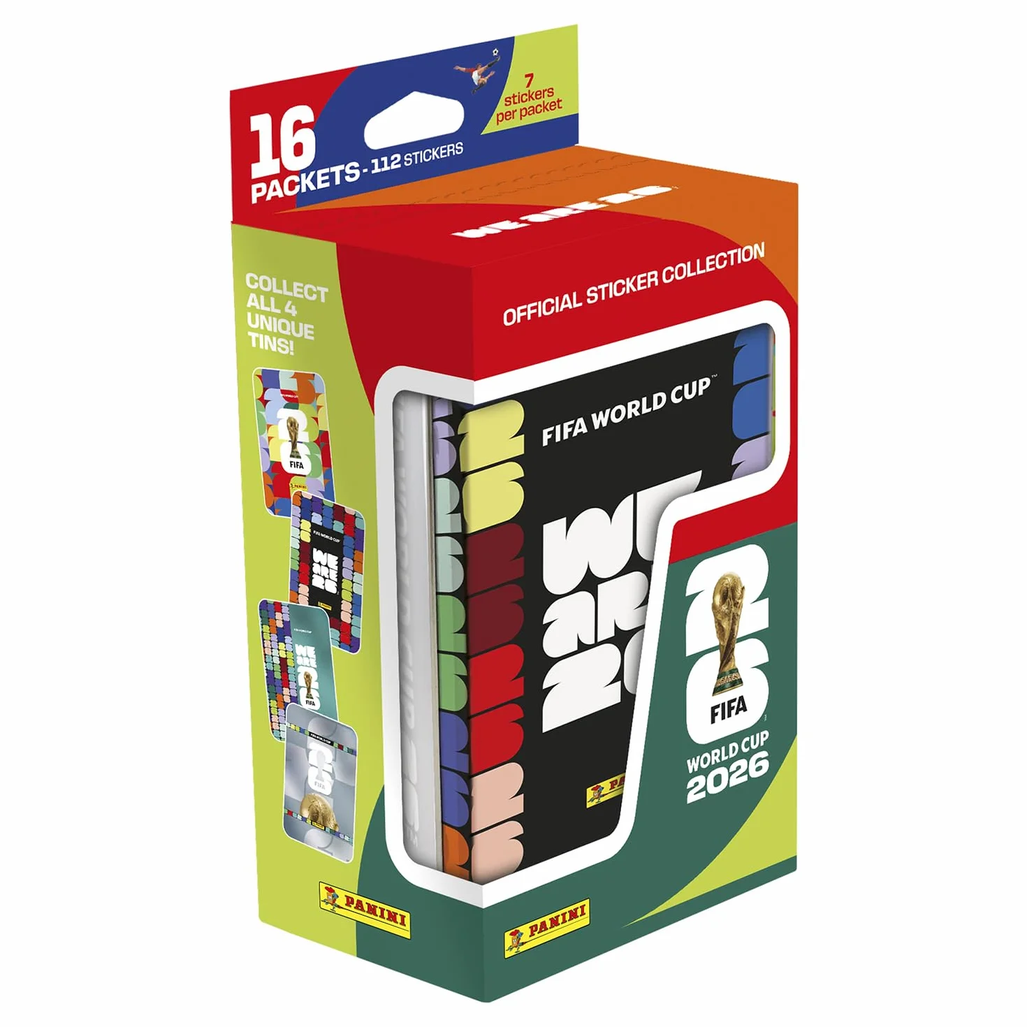 Panini Coupe du Monde FIFA 2026 Stickers - Boîte métal Grand Format 16 Pochettes