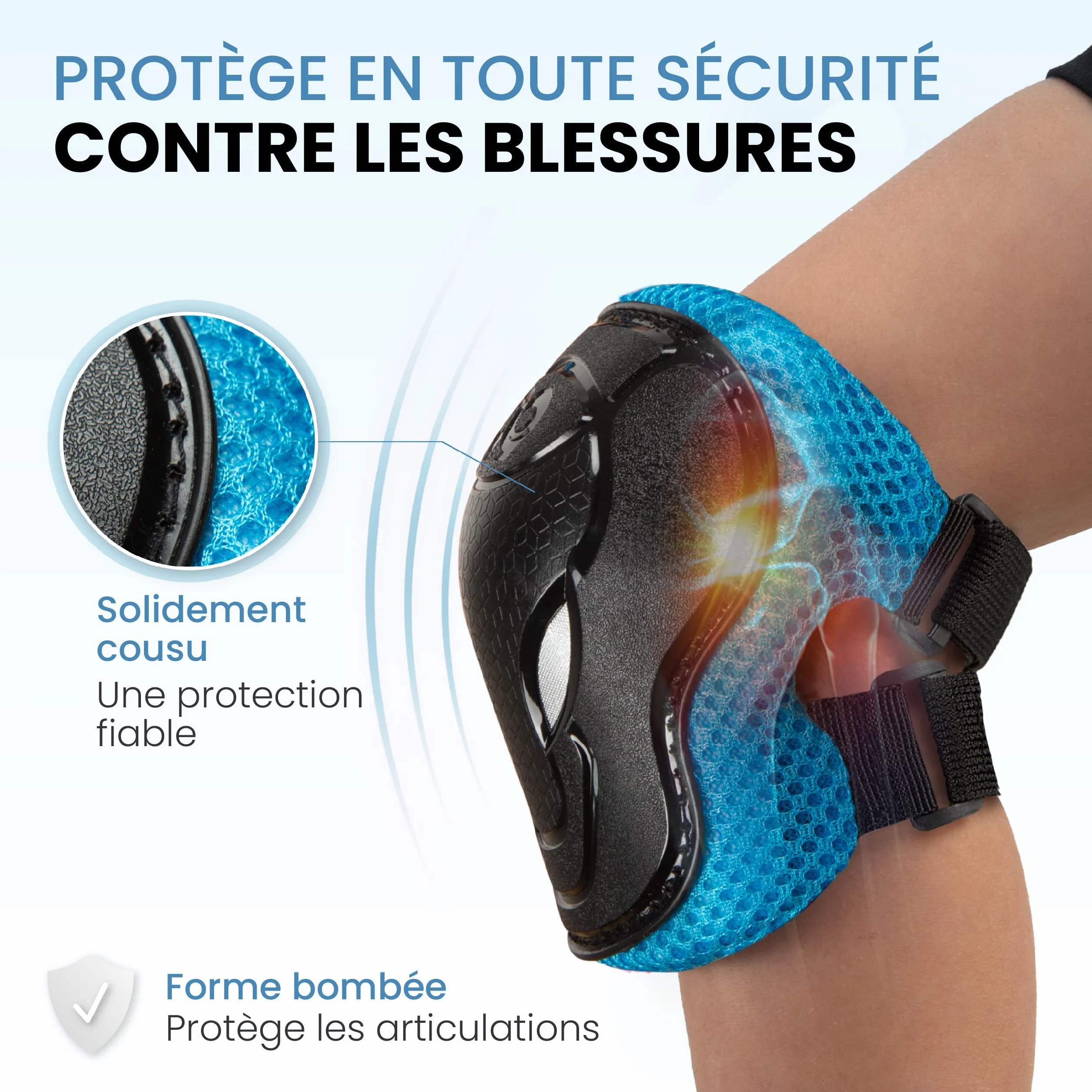 Protection Roller Enfant Fille Coudiere Set 6pc pour Roller et Skateboard Genouillere Protège-Mains