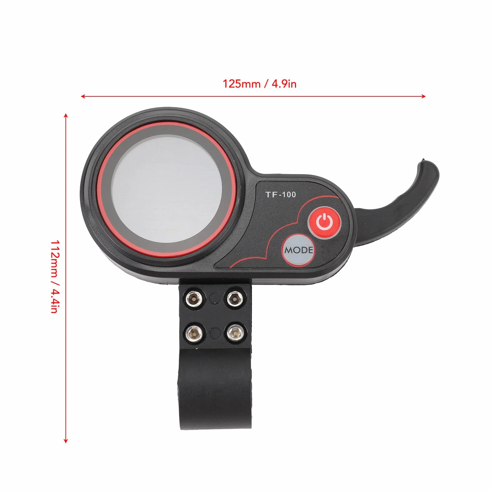 Dioche Tableau de Bord Électrique IX5S Écran LCD TF 100 48 V IP65 Panneau Étanche pour Scooter M4 SEALUP
