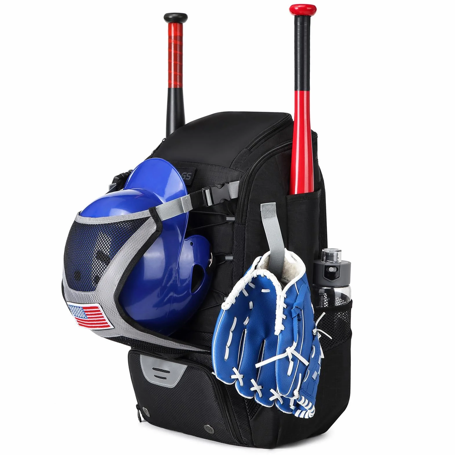 Sacs polyvalents d'équipement de baseball avec crochet de clôture pour casque et batte