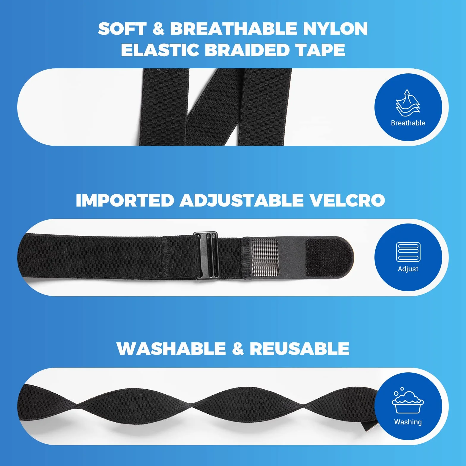 moofit RA1 Capteur de Fréquence Cardiaque Brassard de Remplacement 24,5mm Compatible Wahoo