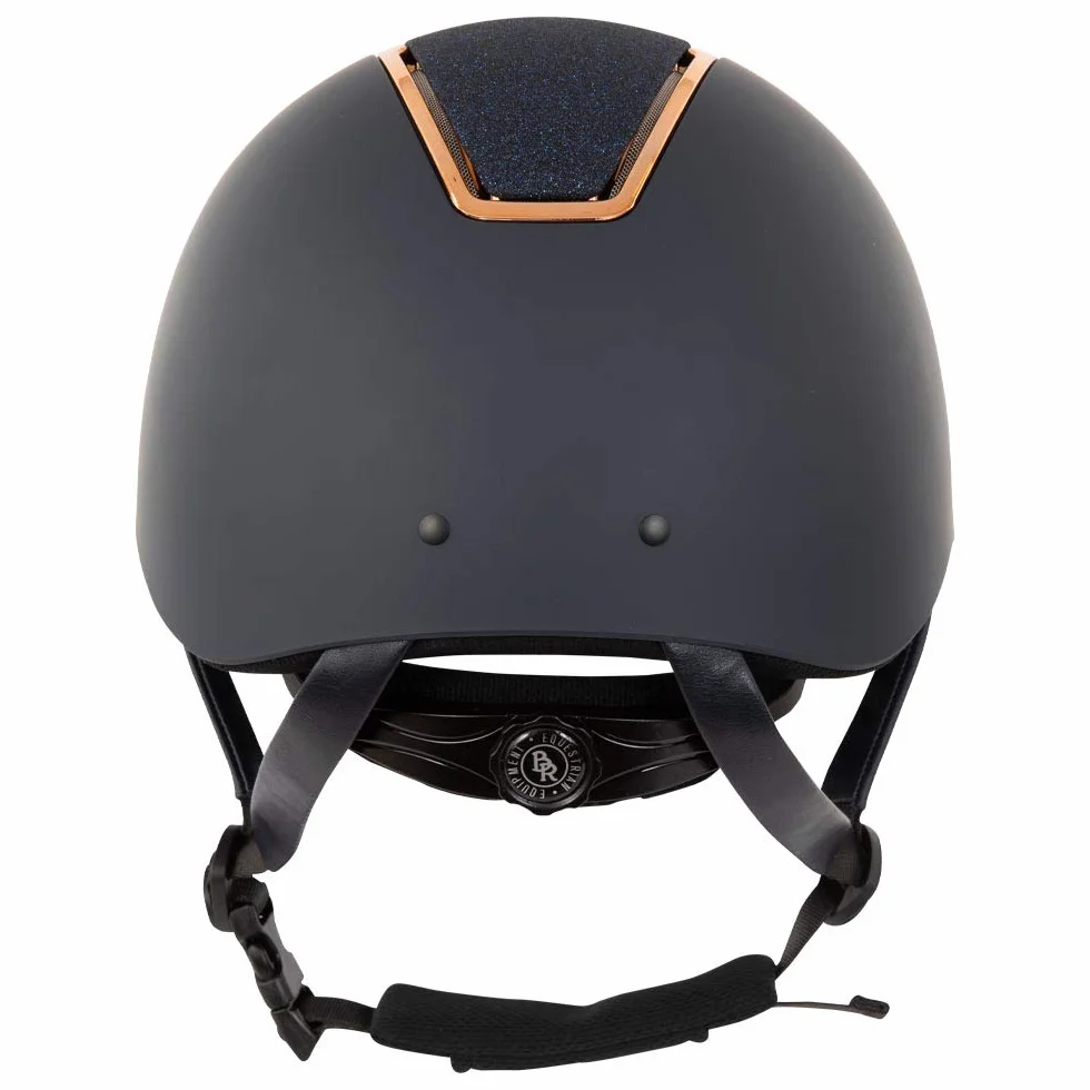 Omega Casque d'Équitation Painted Glitter 55-57 CM Bleu foncé-doré