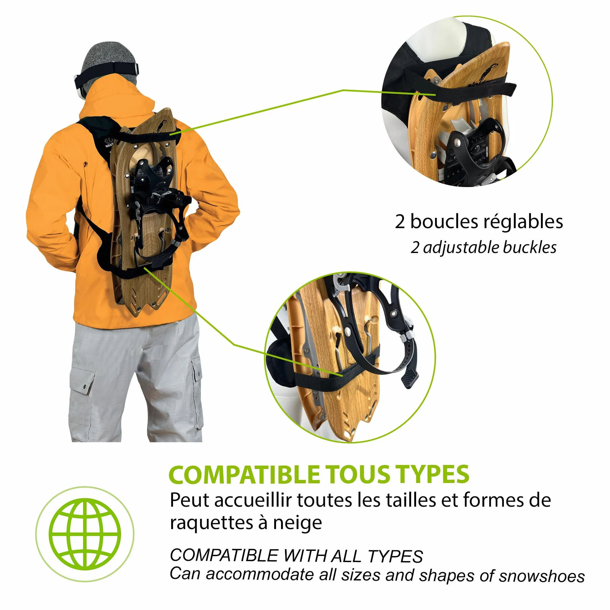 Skiback Le Porte-Ski révolutionnaire pour Garder Les Deux Mains Libres