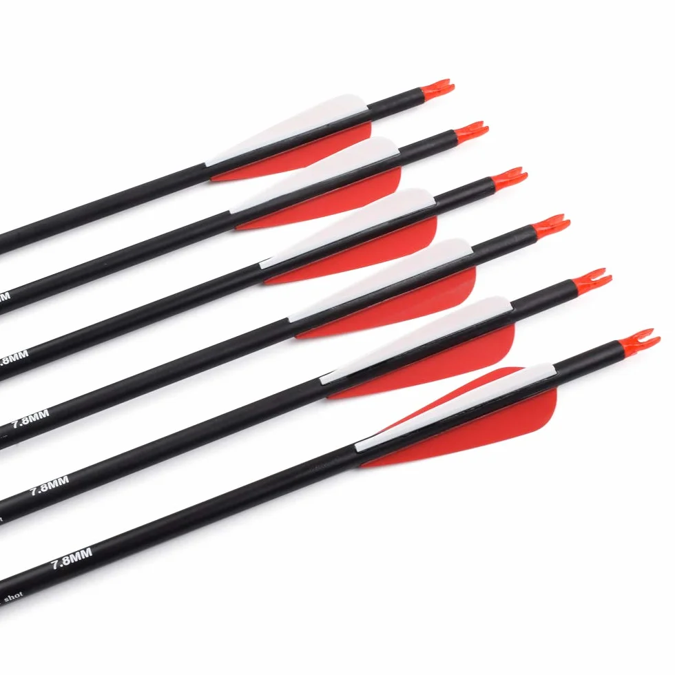 Flèches en Carbone 28 30 31 Pouces pour Arc Chasse Tir Cible Extérieur