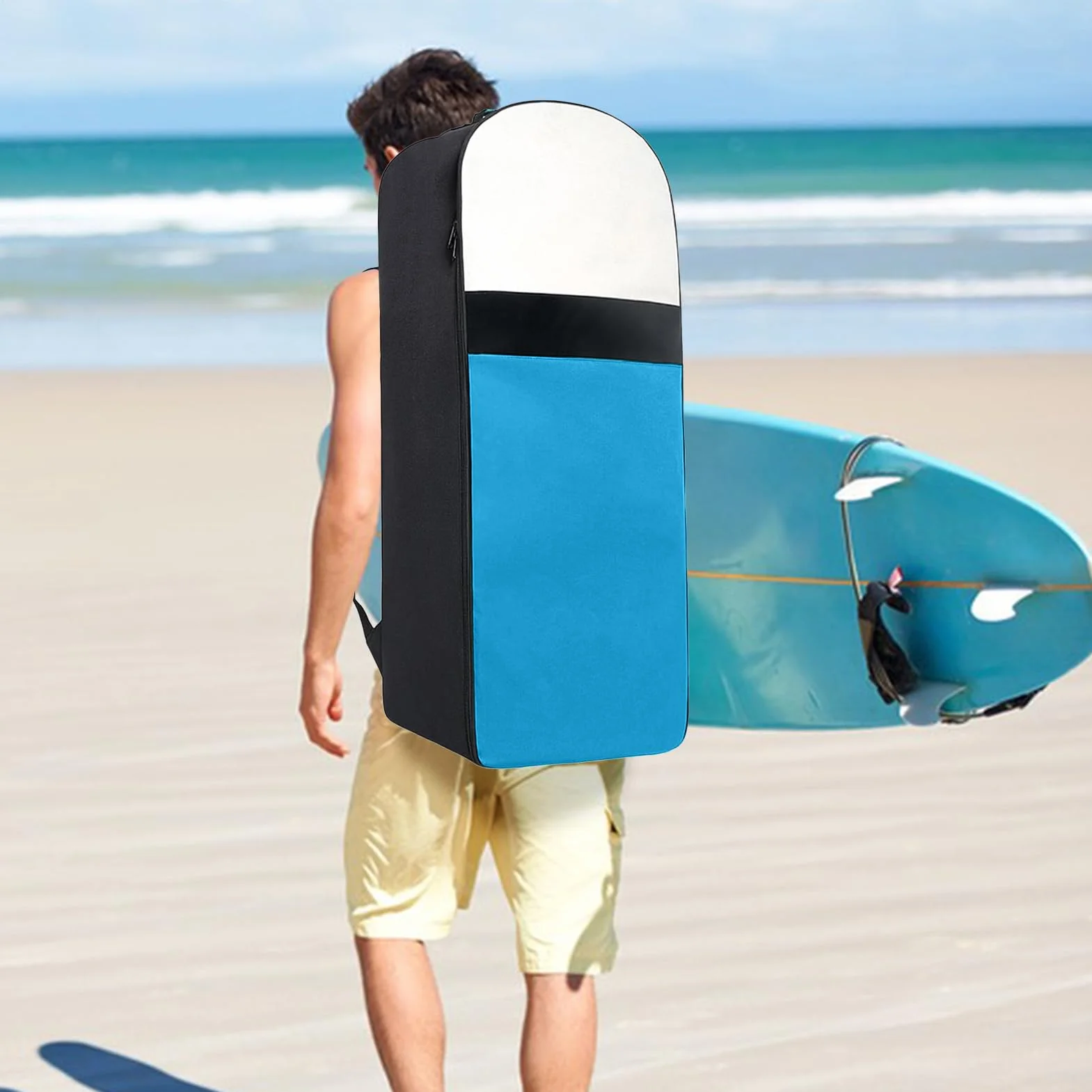 Sac de transport pour planche à pagaie 90x40x24 cm sangle réglable étui de protection grande capacité