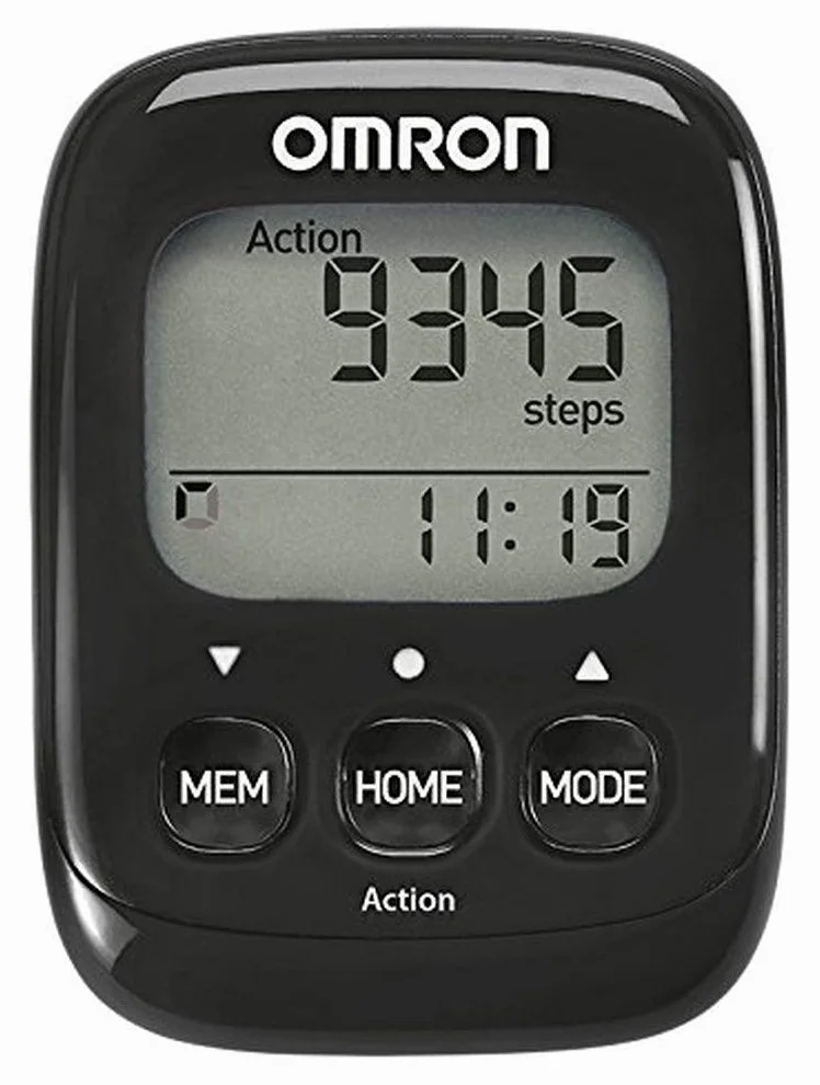 OMRON Walking Style IV Podomètre 3D Pas Distance Calories Noir
