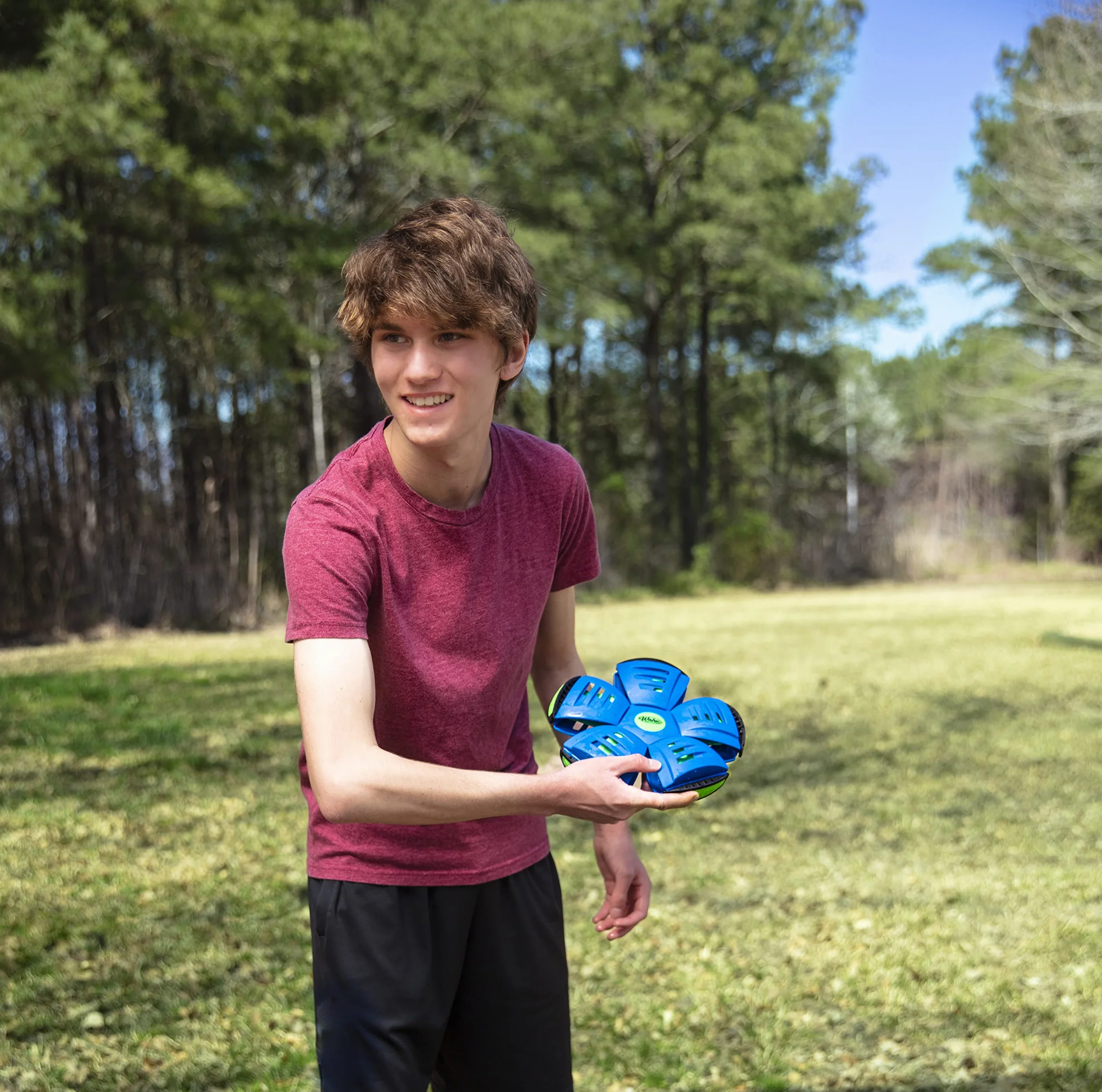 Wahu PHLAT BALL Classic Frisbee Volant Transformable Ballon Jeux Extérieur Enfants 5 Ans 15,7cm 22,9cm