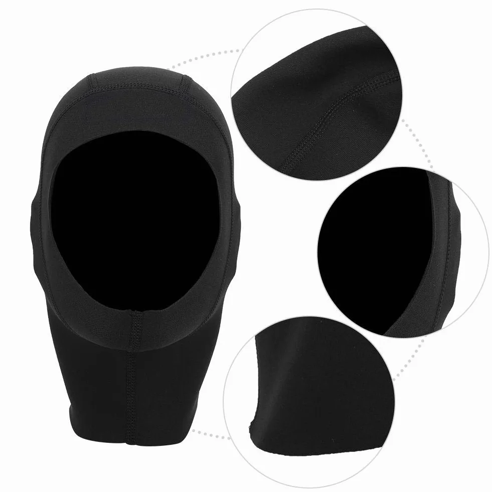 Capot de Plongée 1 mm Unisexe Capuche de Plongée Chapeau de Plongée Ecran Solaire Capuchon de Plongée