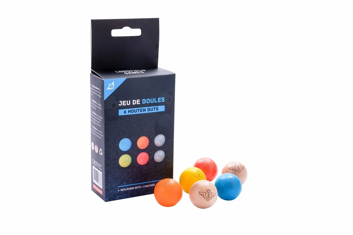 Engelhart Cochonnet Pétanque Bois Ø 30 mm But Officiel Jeu de Boules Lot 6/12/24 Buts Colorés Naturels