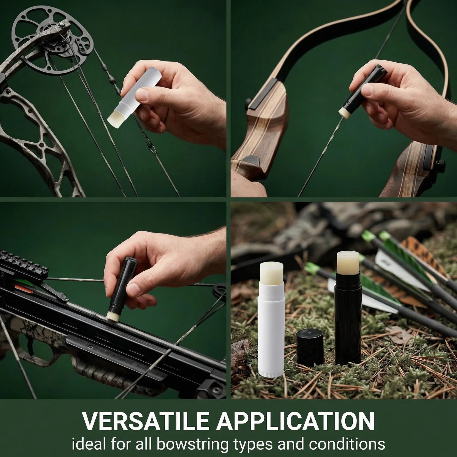 Cire d'Abeille Naturelle pour Corde d'Arc, Lubrifiant Protection Arc à Poulies Recourbé Arbalète, Lot de 2