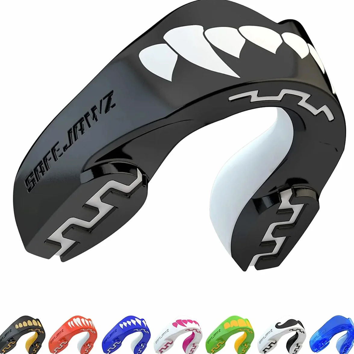 SAFEJAWZ Sport Protège-Dents Coque Dentaire Protection intégrale Rugby MMA Hockey Judo Karate Boxe
