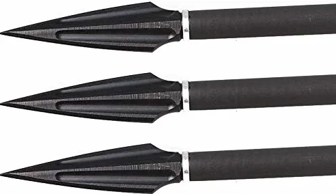 Sang Creux Saule Flèches Métal Tir à l'Arc Broadheads 135Grain Traditionnel Chasse