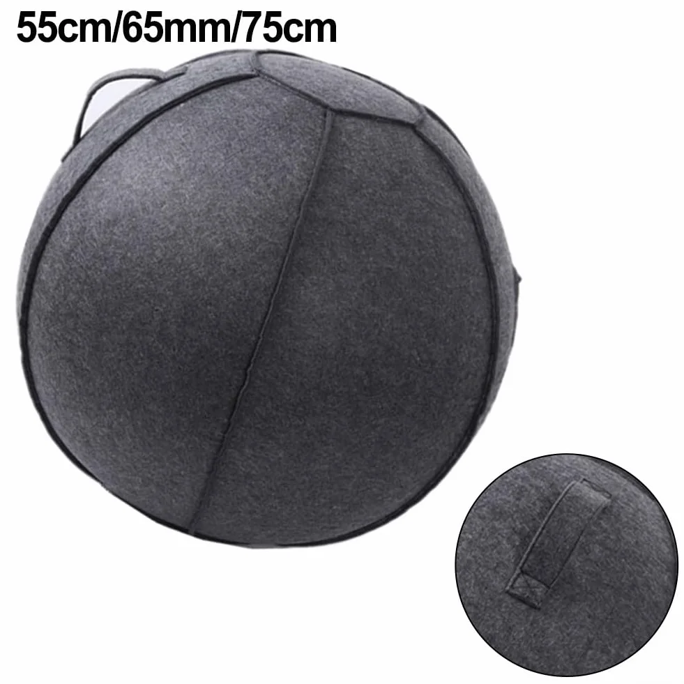 Housse de protection en feutre pour balle de yoga 55 cm 65 cm 75 cm pliable résistante à l'usure accessoire de fitness