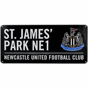Newcastle United F.C. Colour Street Sign Newcastle