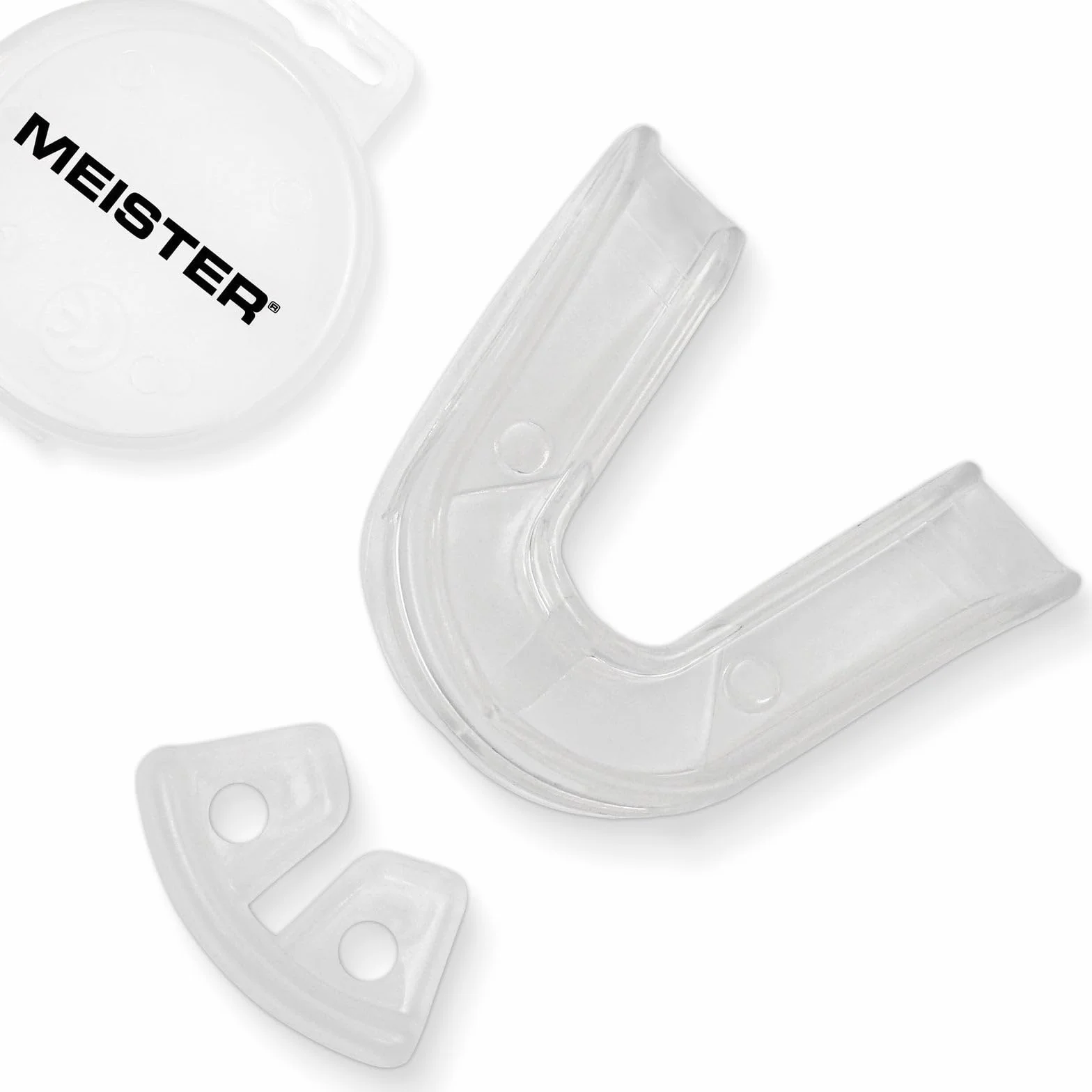 Meister Protège-Dents Double Moulable Transparent avec Étui