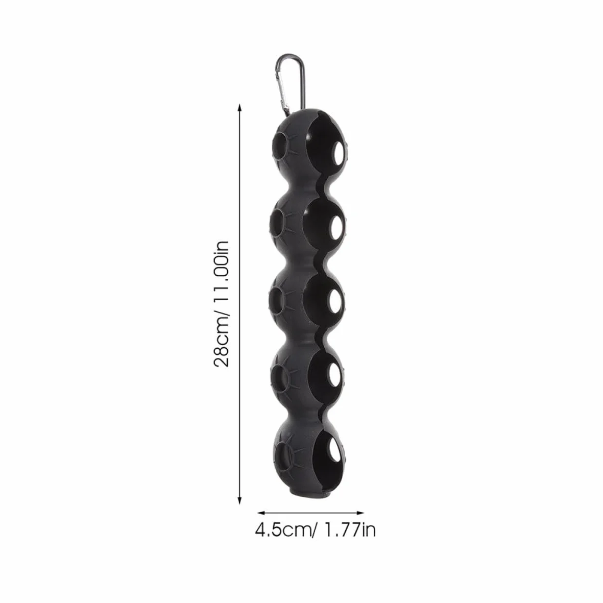 Porte-Golf en Silicone Noir Abaodam Lot de 2 Clip Portable Protection Accessoires pour Voiturette de Golf