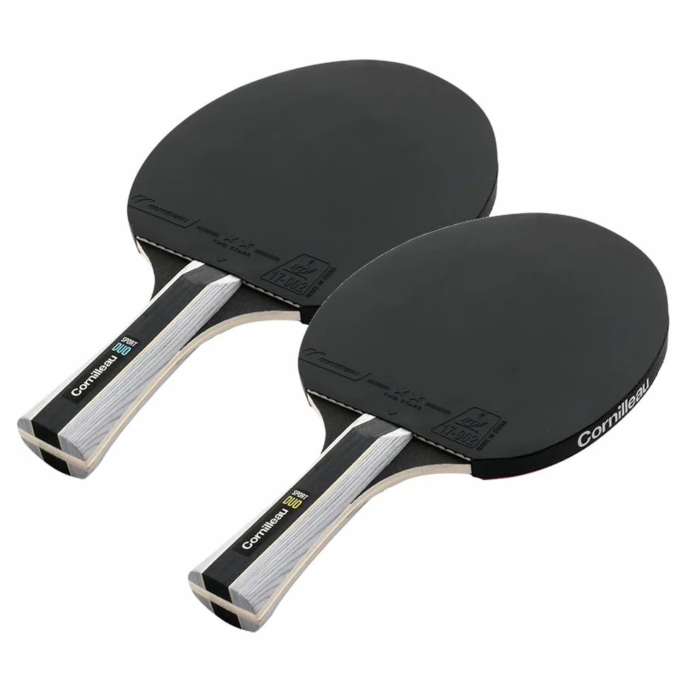 CORNILLEAU Pack 2X Raquettes 3X Balles de Ping-Pong Sport ITTF