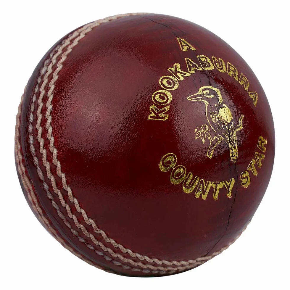 KOOKABURRA County Star Balle de Cricket Rouge