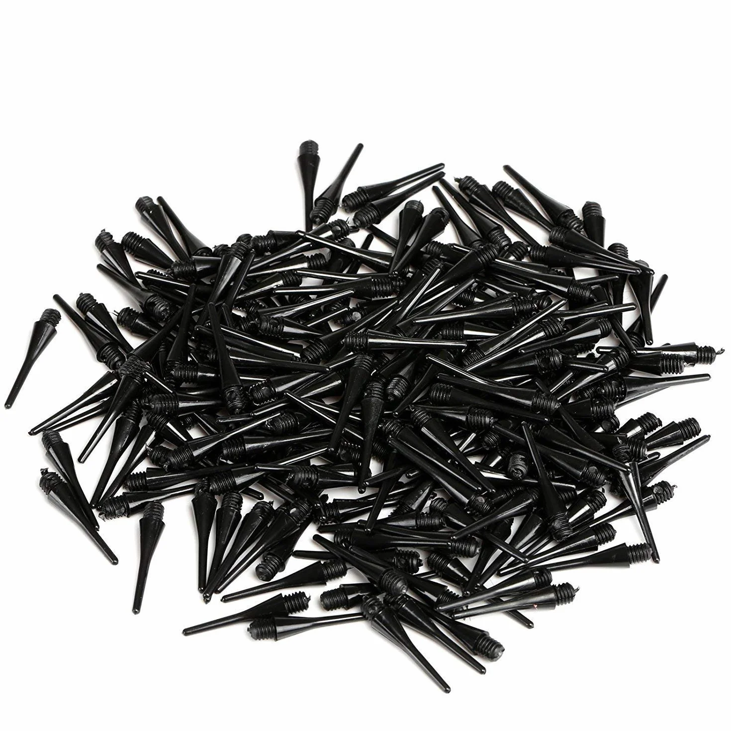 Flechette Pointe Plastique 12 Fléchettes avec Ailettes et Pointes Set pour Cible Electronique