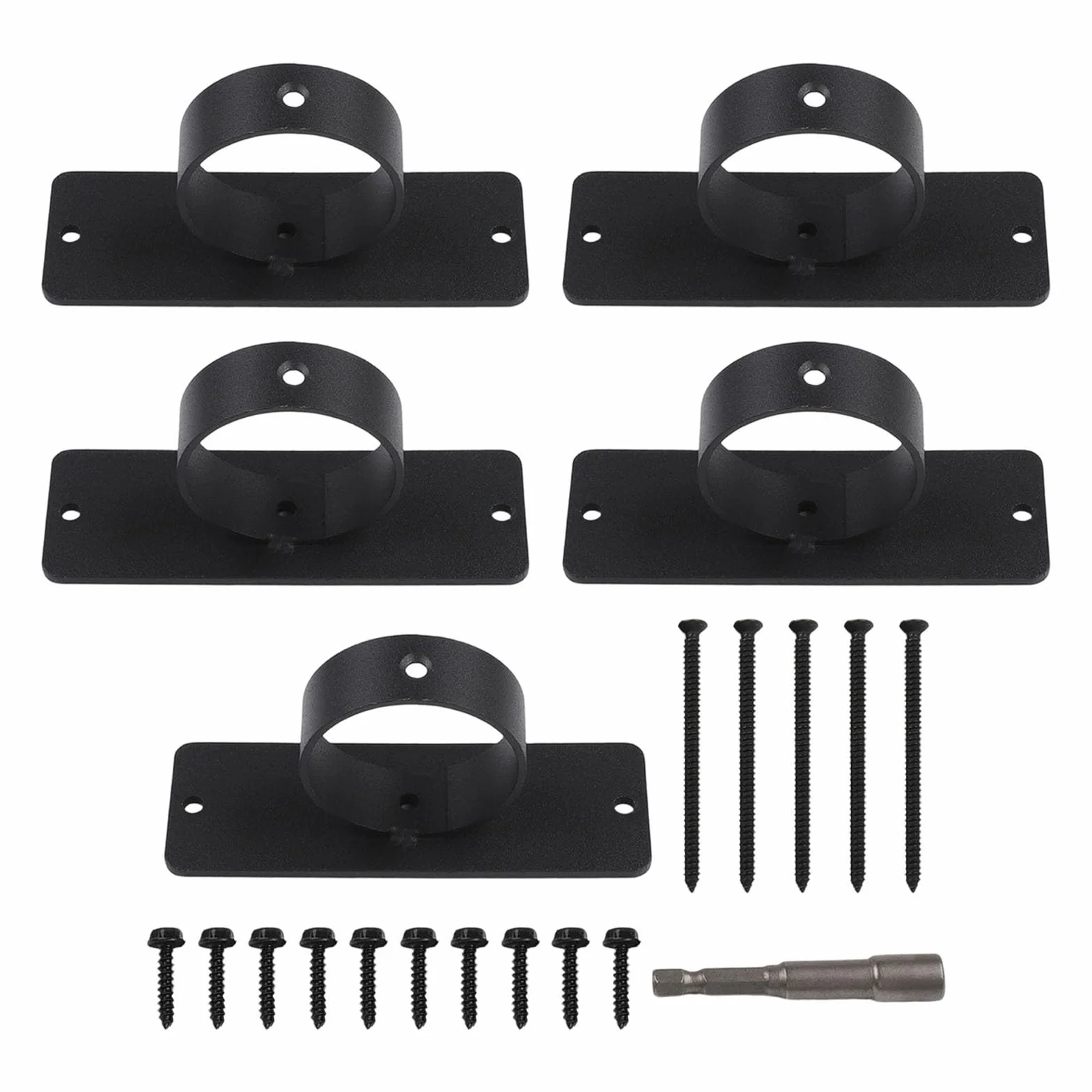 Supports d'ancrage pour cordes en acier inoxydable 304 noir extérieur clôture quai