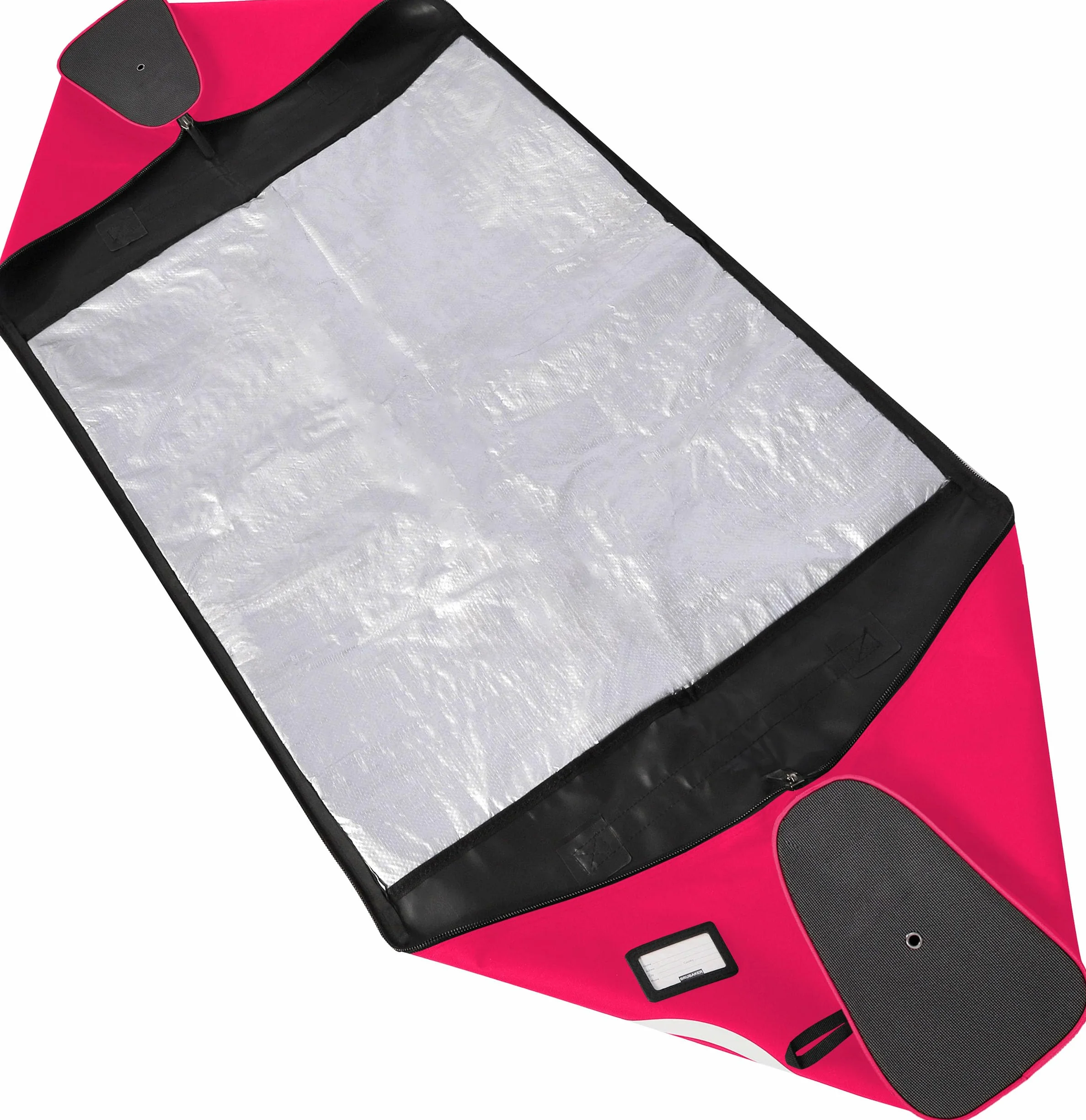 BRUBAKER Set de Ski Champion 170 cm Fuchsia Fluo Blanc Housse à Skis et Sac à Chaussures